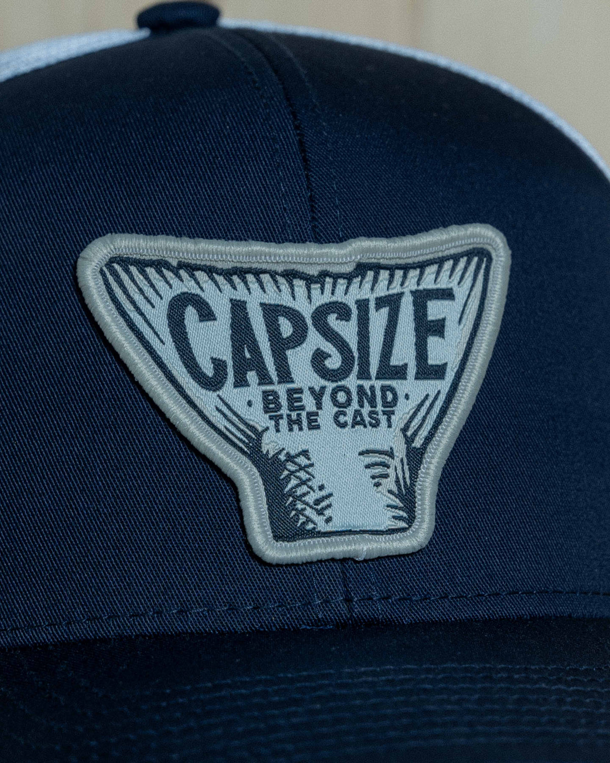 Fly Fishing Hat | Fish Tail Navy Trucker