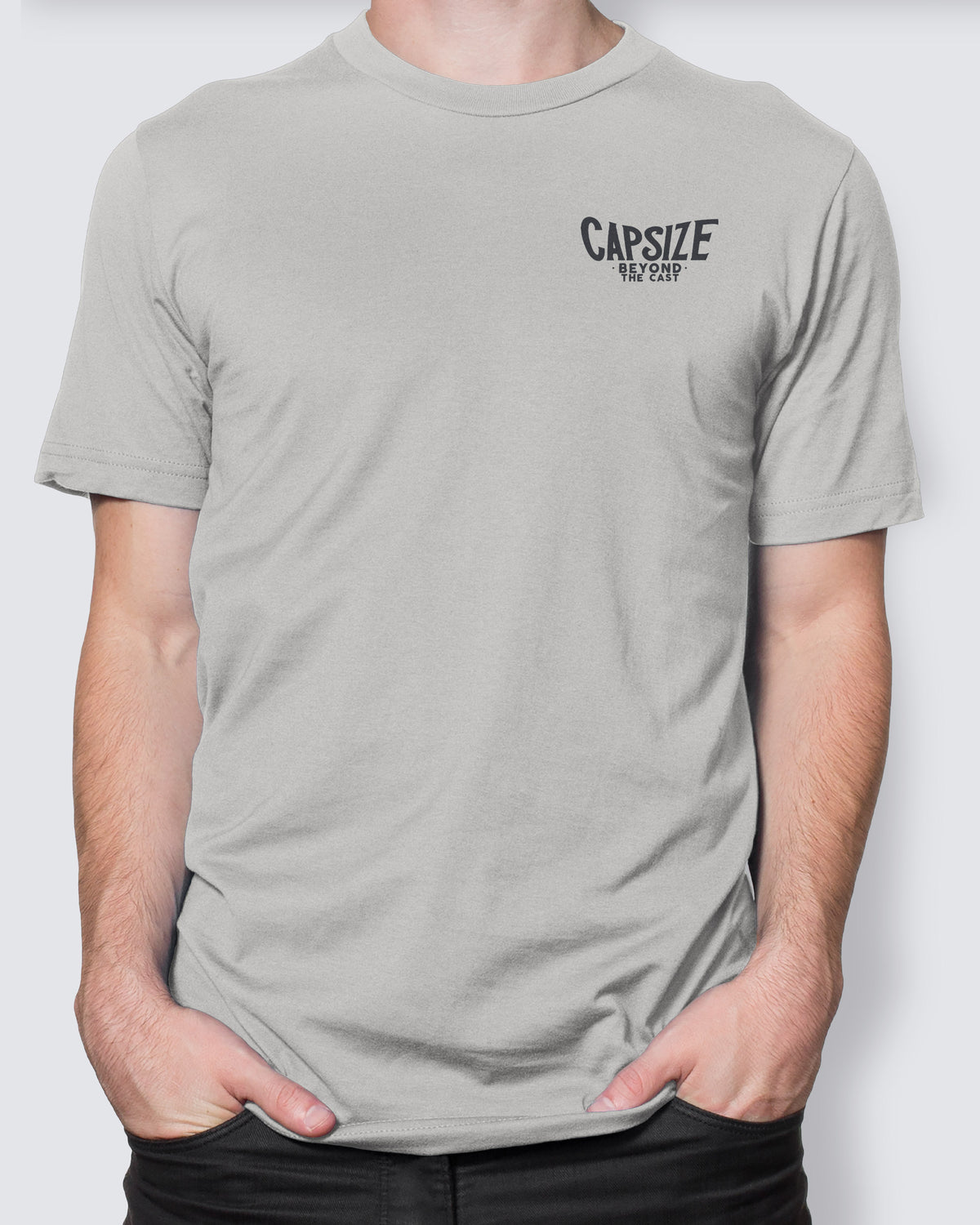 Fly Fishing T-Shirt | Fish Tail Ice Grey