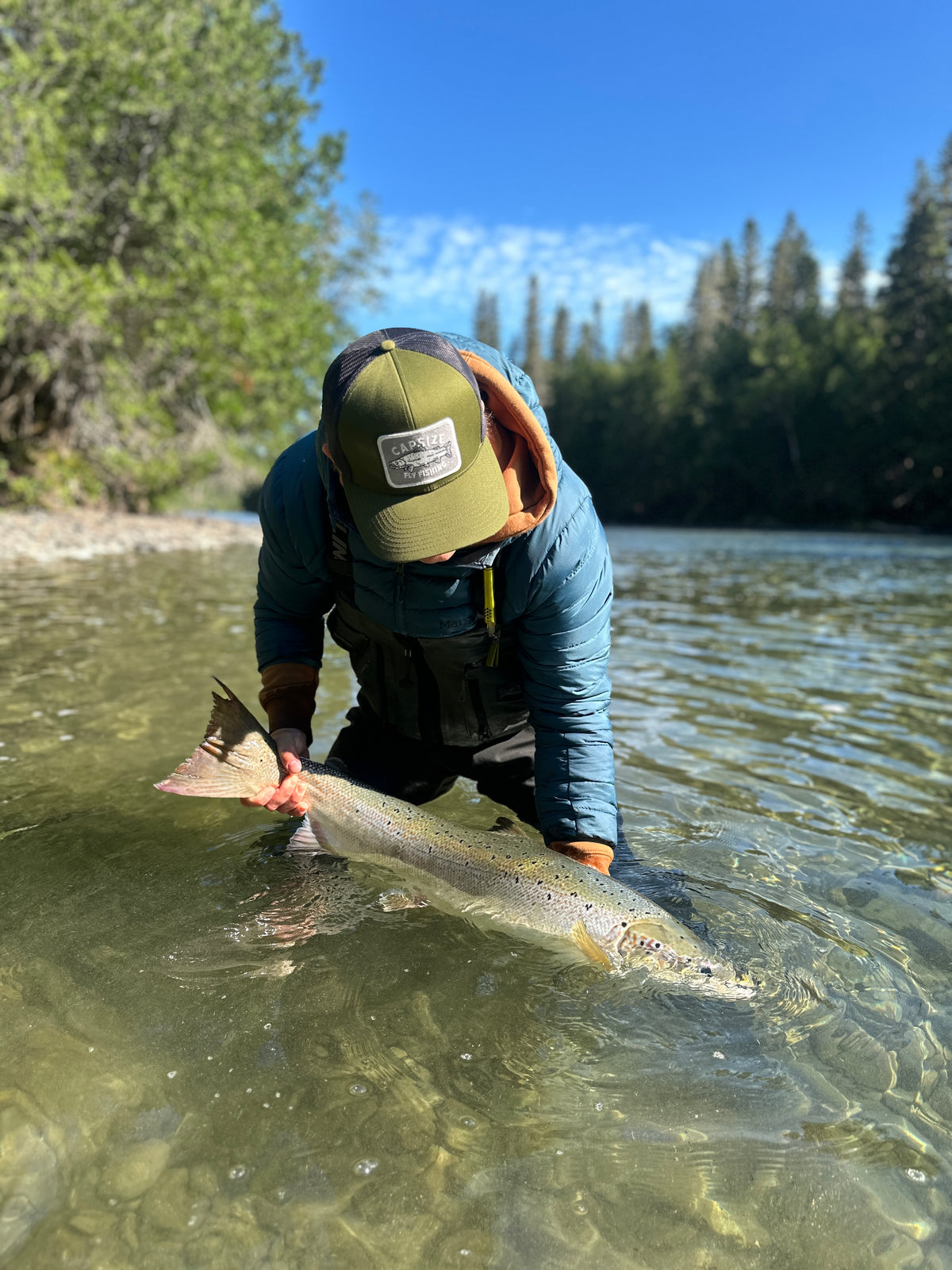 Fly Fishing Hat | Steelhead Loden Trucker
