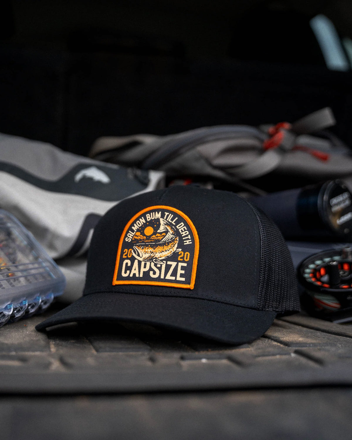 Fly Fishing Hat | Salmon Bum Trucker - Capsize Fly Fishing