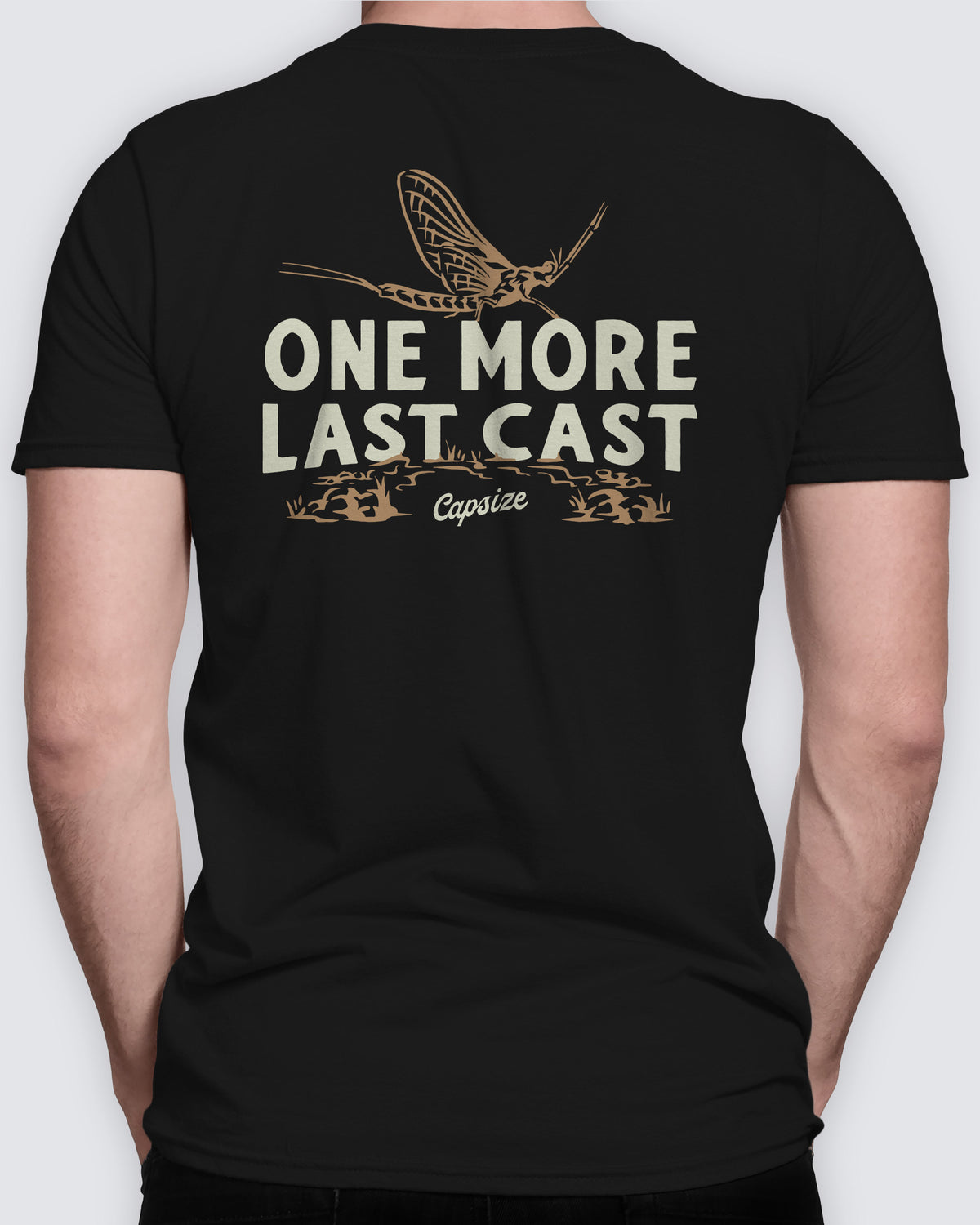 Fly Fishing T-Shirt | Mayfly Black