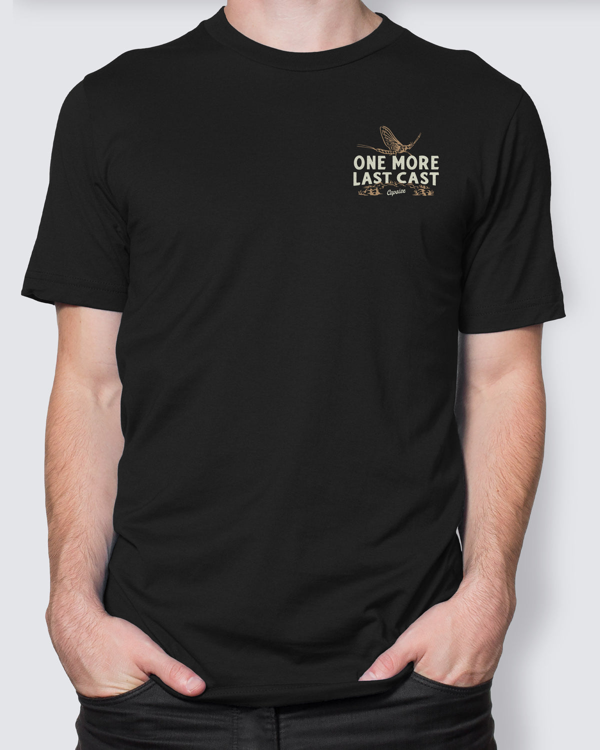 Fly Fishing T-Shirt | Mayfly Black