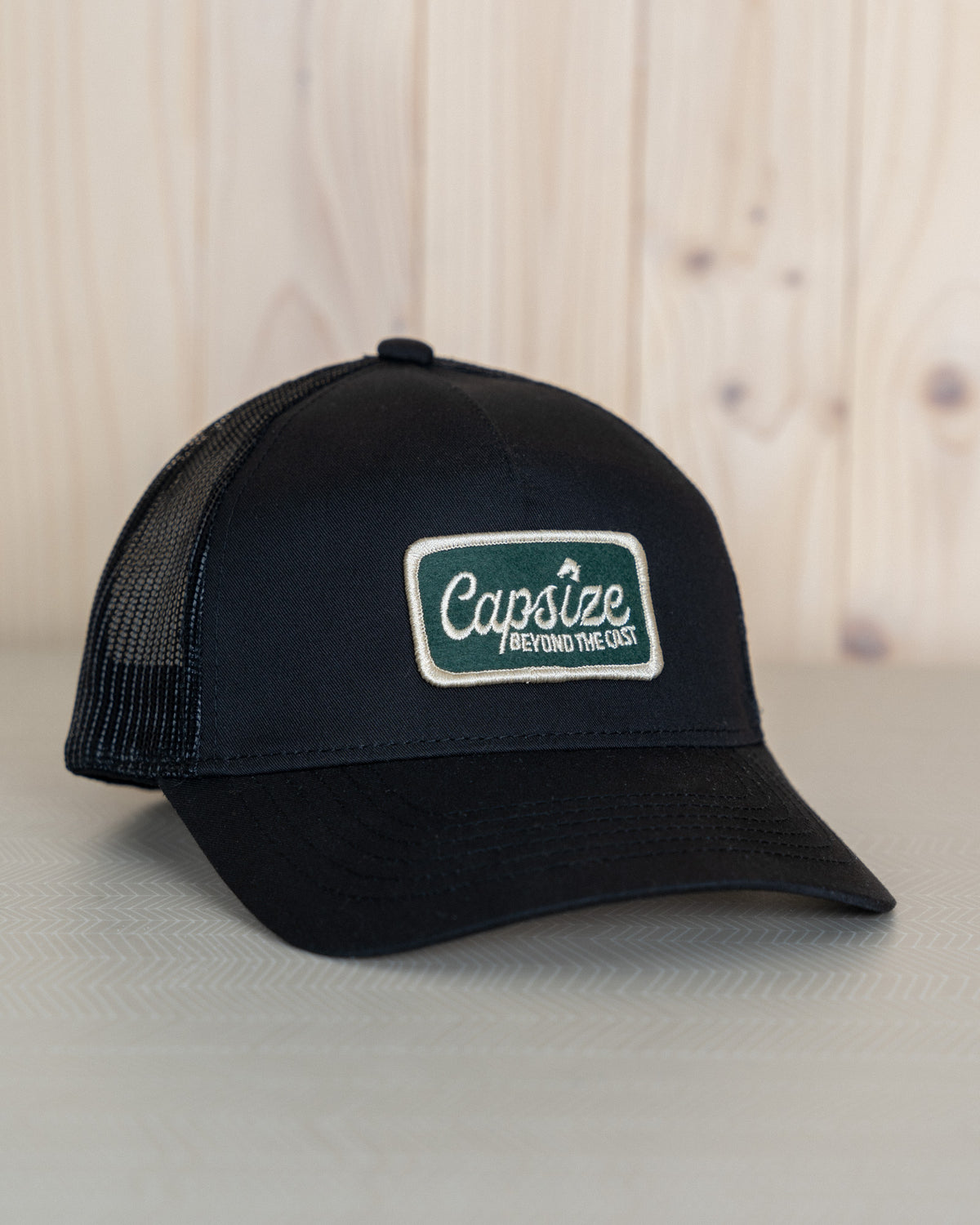 Women Fishing Hat | Beyond The Cast Ponytail Black Trucker