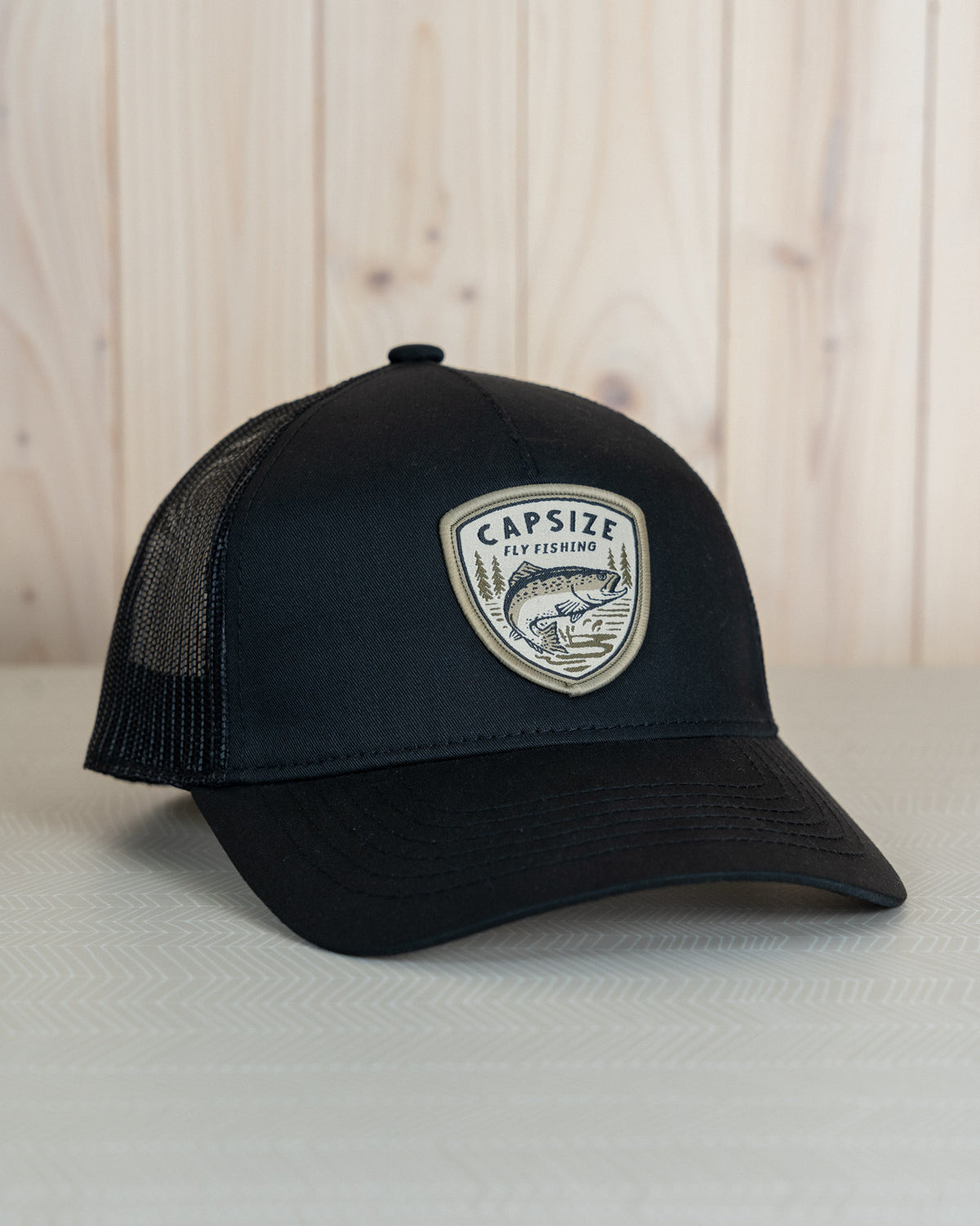 Women Fishing Hat | Vintage Trout Ponytail Trucker - Capsize Fly Fishing