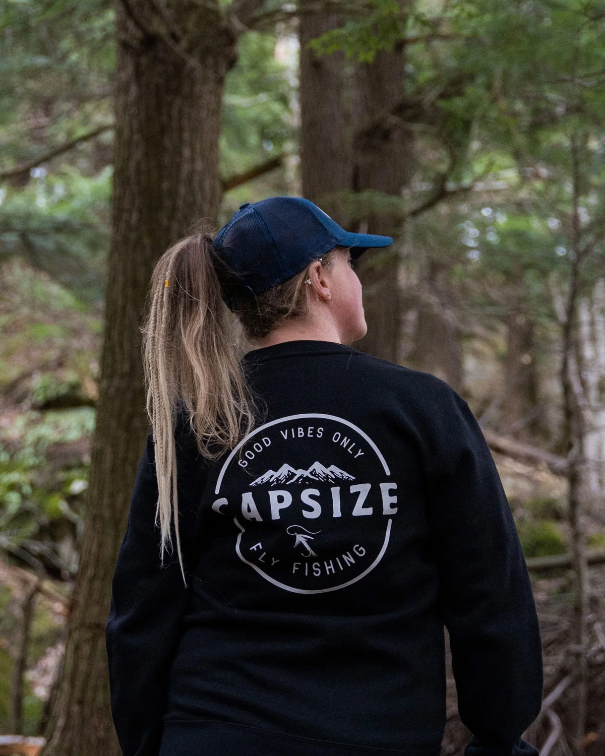 Women Fishing Hat | One More Last Cast Ponytail Trucker - Capsize Fly Fishing