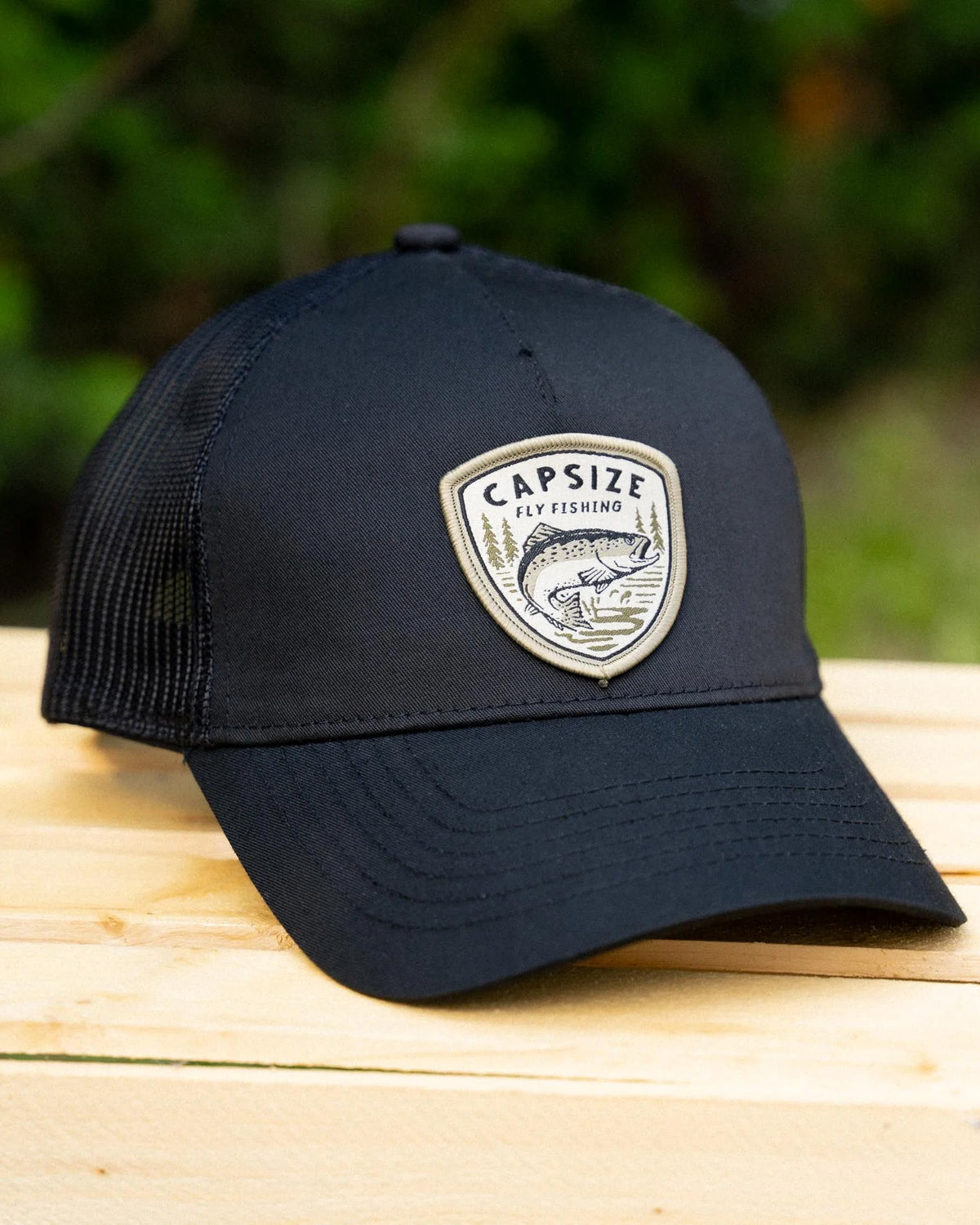 Women Fishing Hat | Vintage Trout Ponytail Trucker - Capsize Fly Fishing