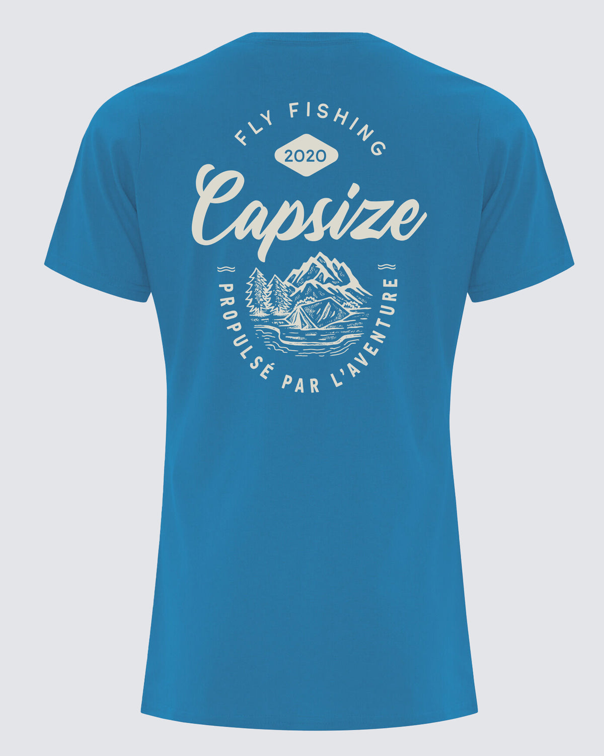 Women Fly Fishing T-Shirt | Propulsé Par l'Aventure Sapphire
