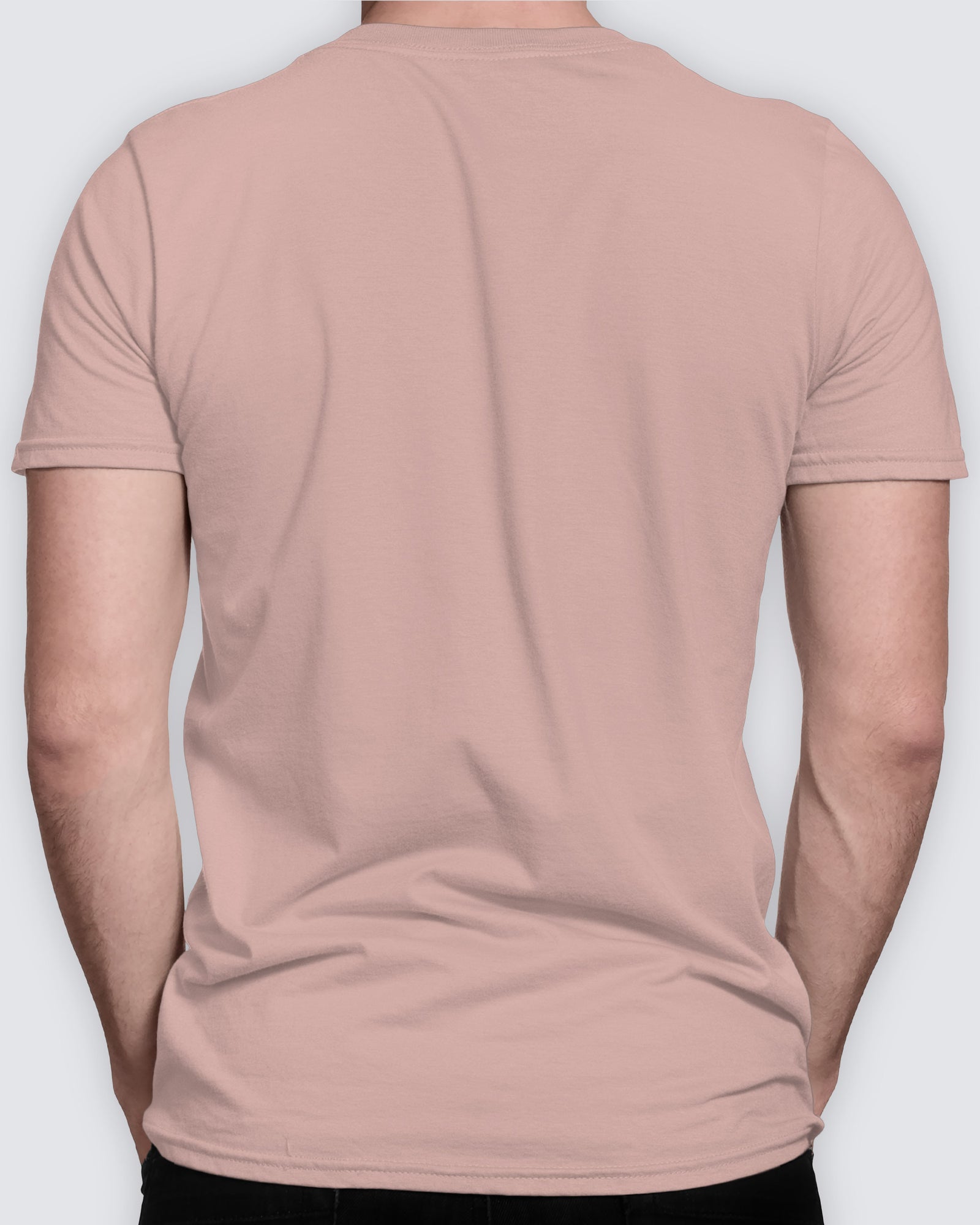Dusty rose "Rainbow Trout" t-shirt with trout illustration – elegant design for fishing enthusiasts.
