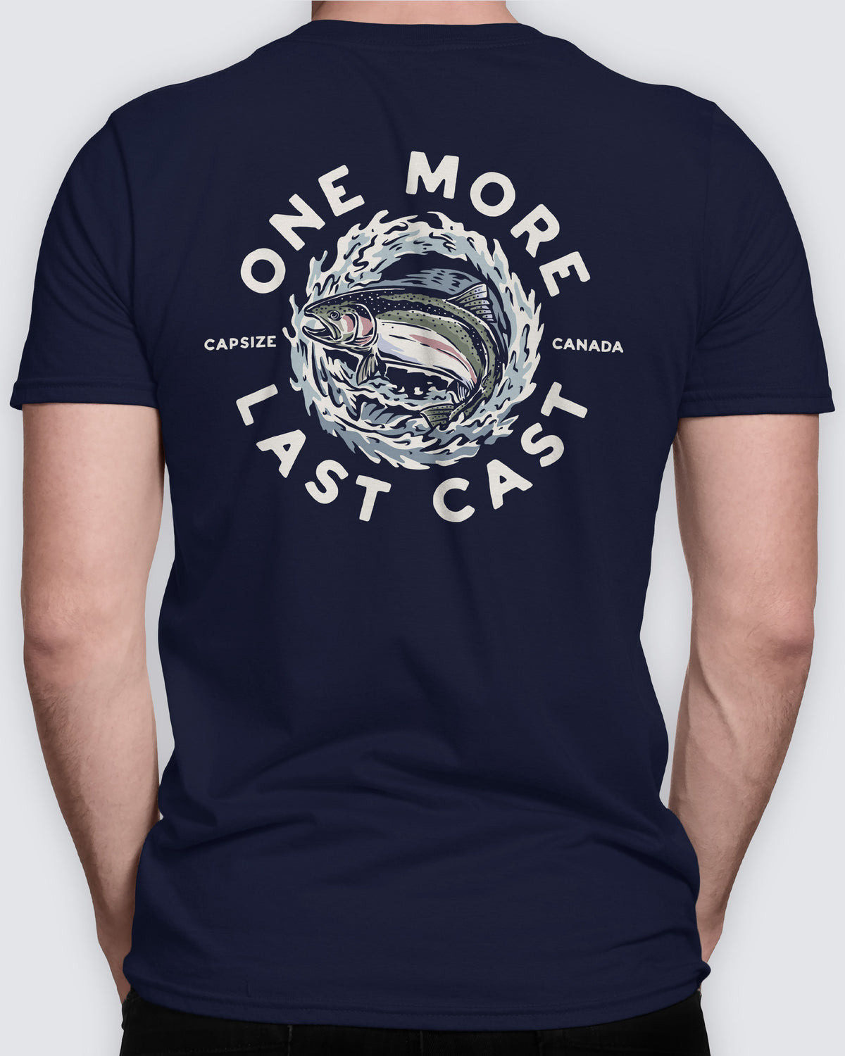 Fly Fishing T-Shirt | Steelhead Navy