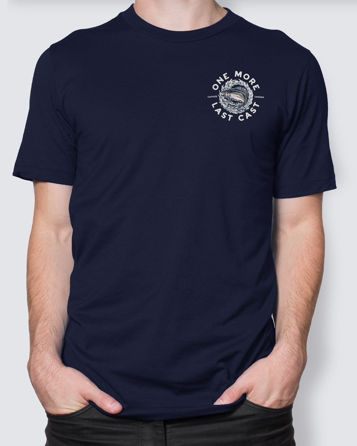 Fly Fishing T-Shirt | Steelhead Navy