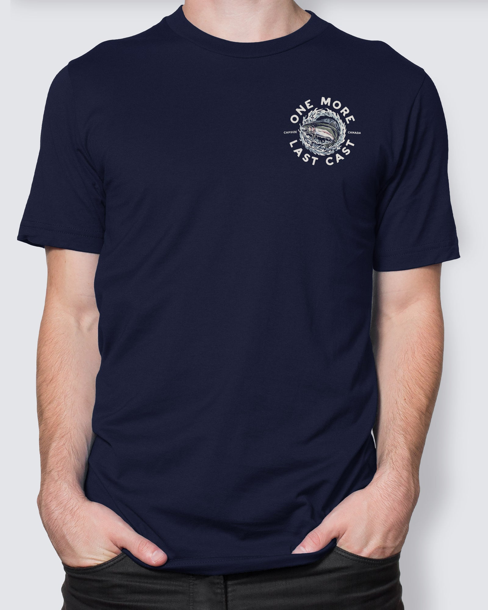 Fly Fishing T-Shirt | Steelhead Navy
