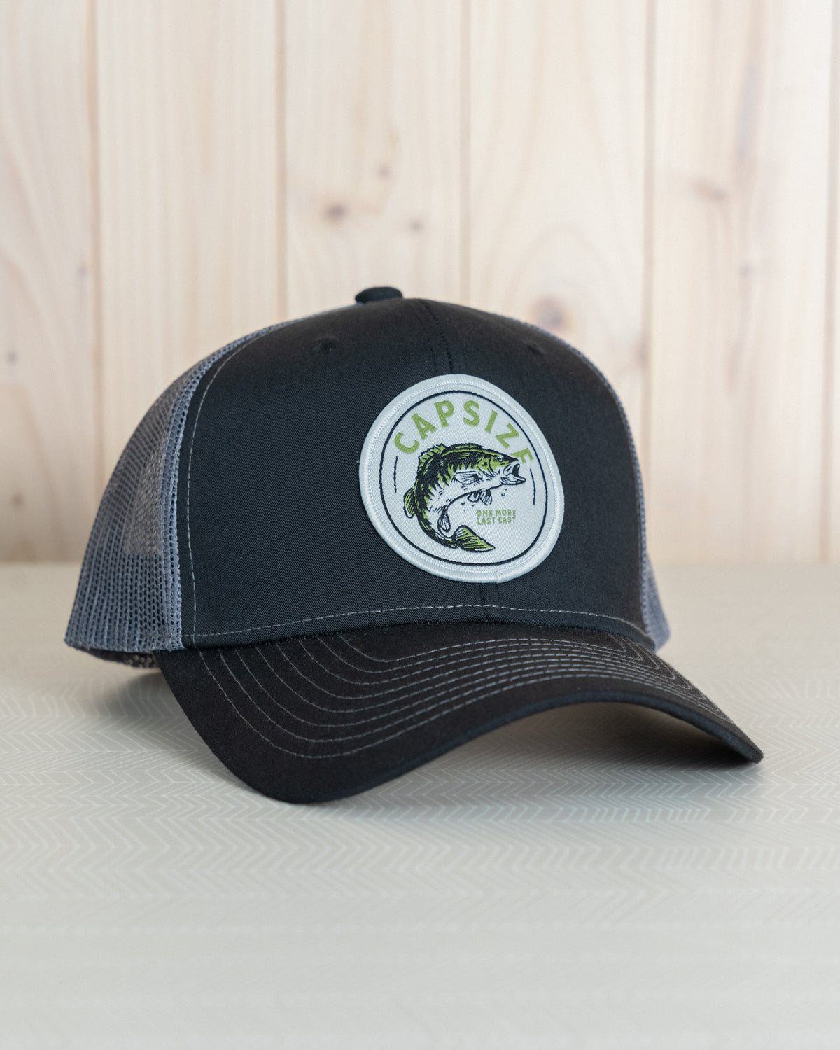 Fly Fishing Hat | Topwater Bass Black Trucker - Capsize Fly Fishing