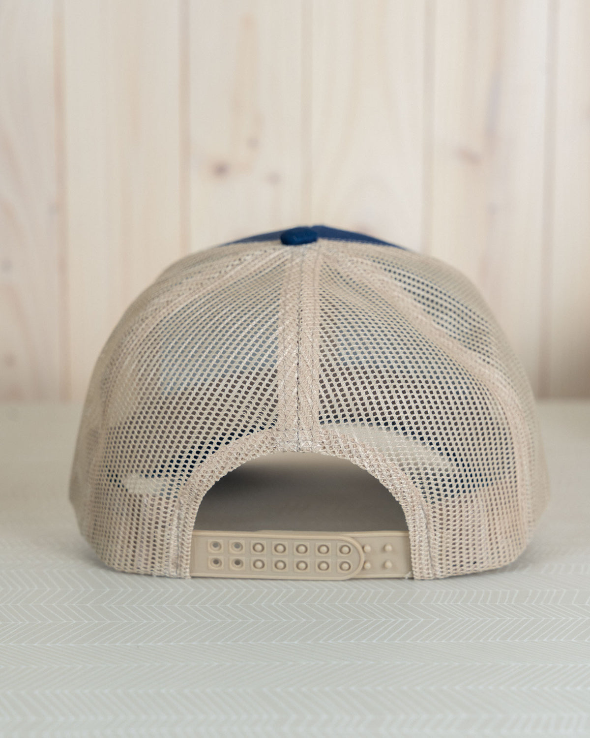 Limited Edition Hat | Leather Fly Blue/Khaki Trucker - Capsize Fly Fishing