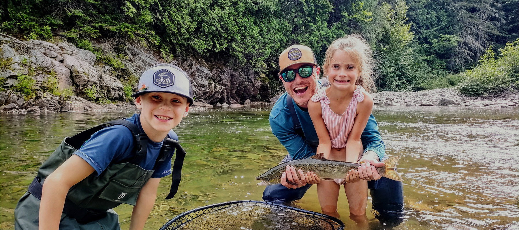 Family Salmon Fly Fishing