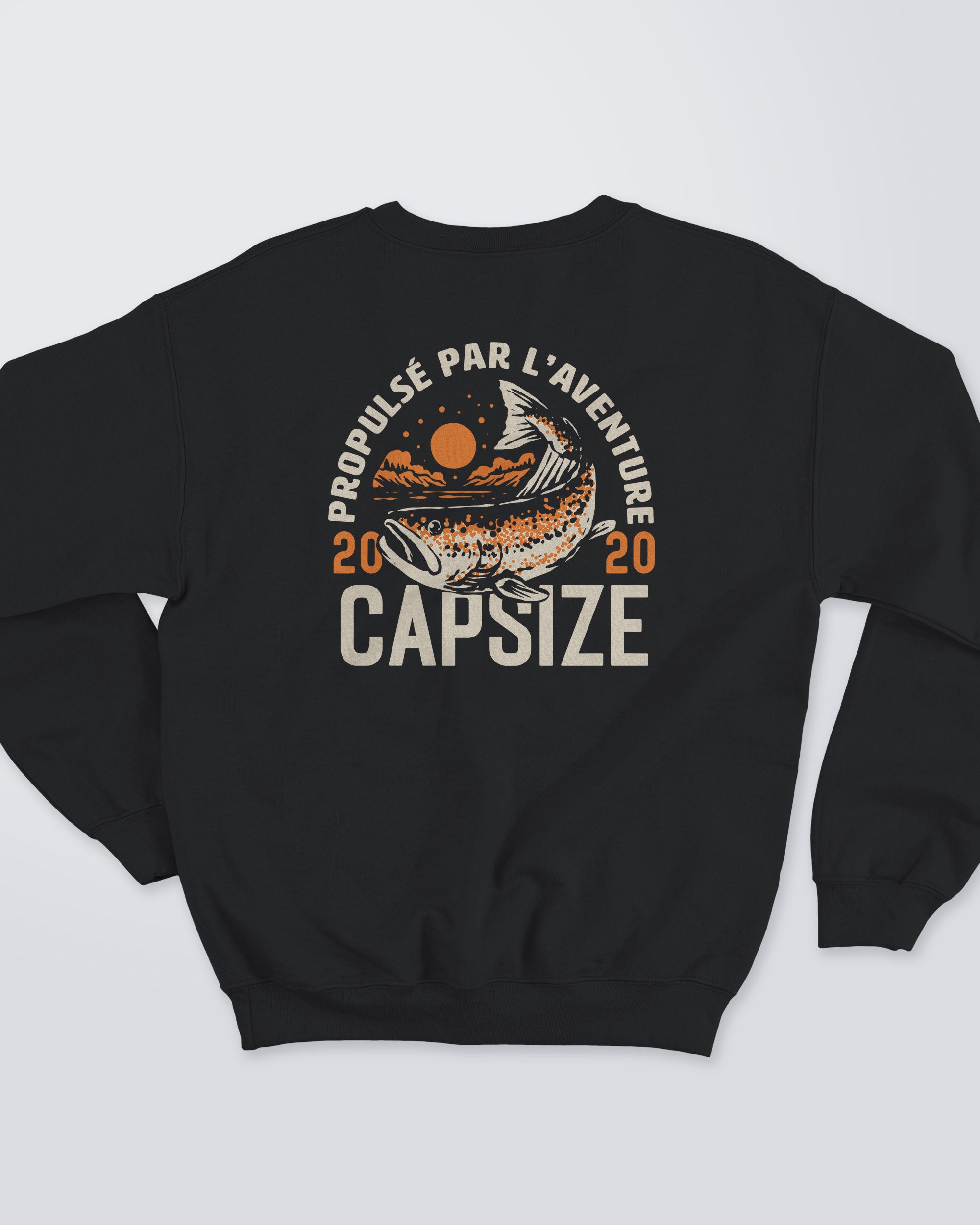 Fly Fishing Sweatshirt | Autumn Salmon Black