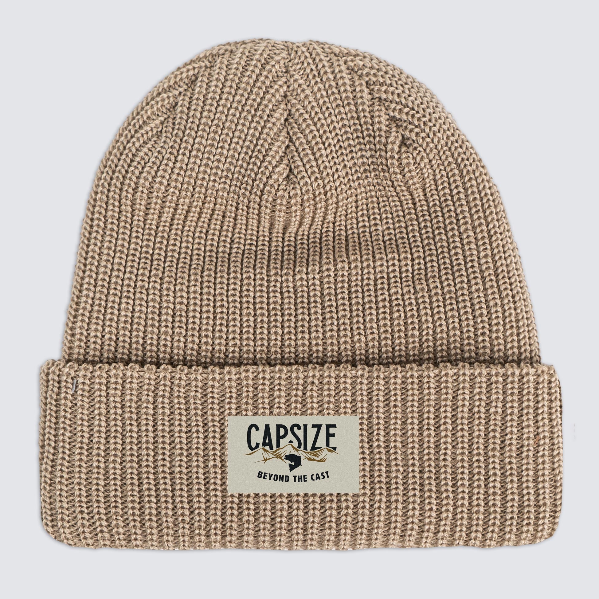 Fly Fishing Beanie | Beyond the Cast Sandstone Beanie