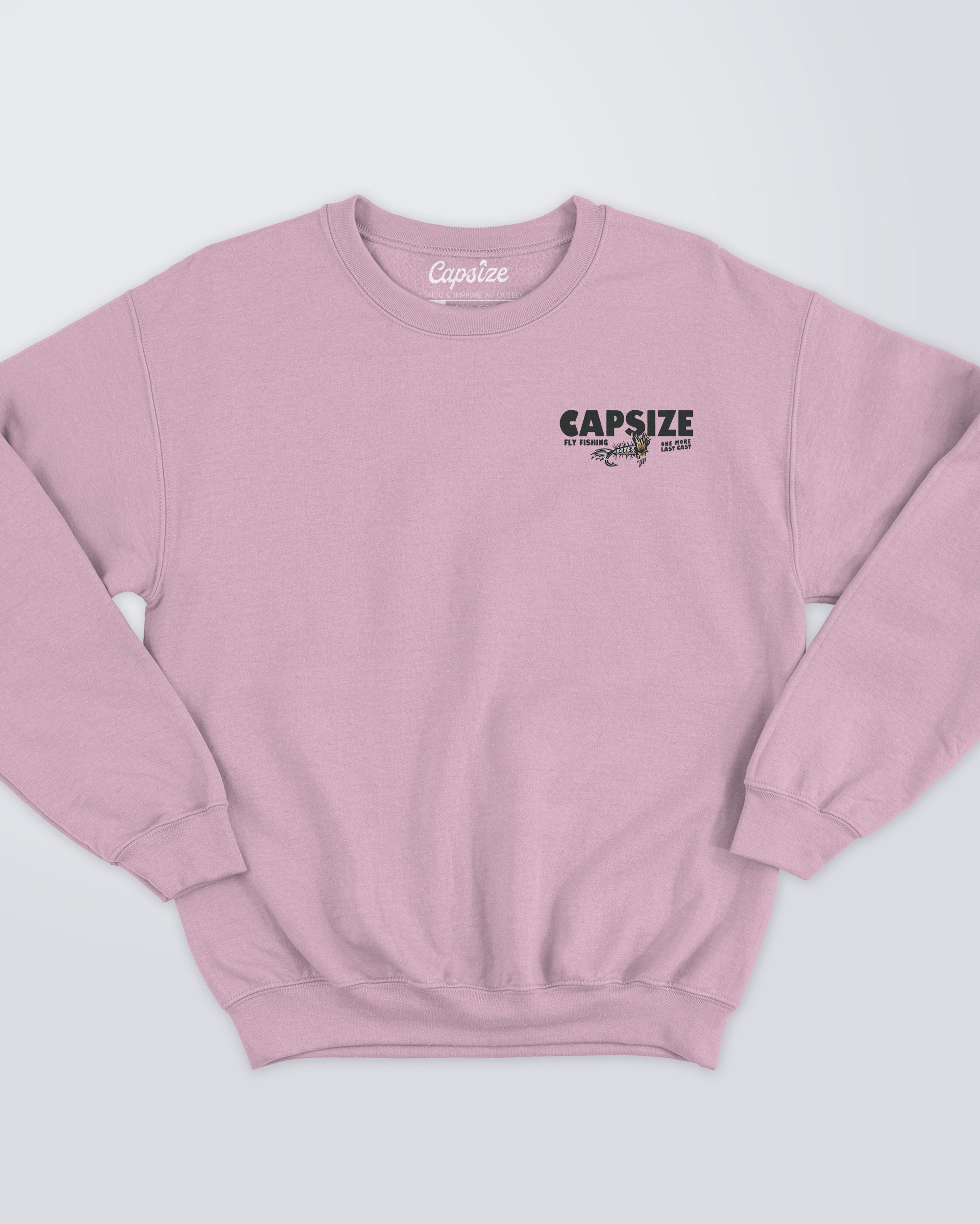 Fly Fishing Sweatshirt | Bomber Fly Light Pink