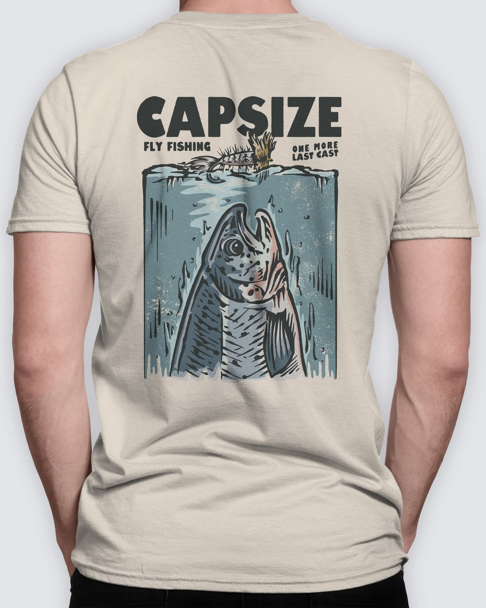 Fly Fishing T-Shirt | Bomber Fly Cream - Capsize Fly Fishing