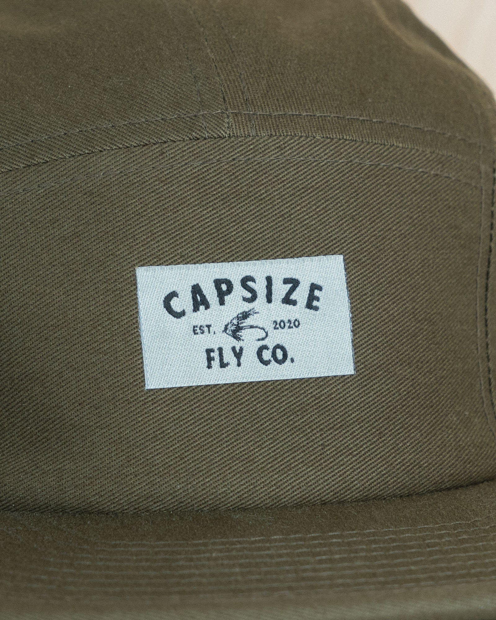 Fly Fishing Hat | Capsize Fly Co. Olive 5 Panel - Capsize Fly Fishing