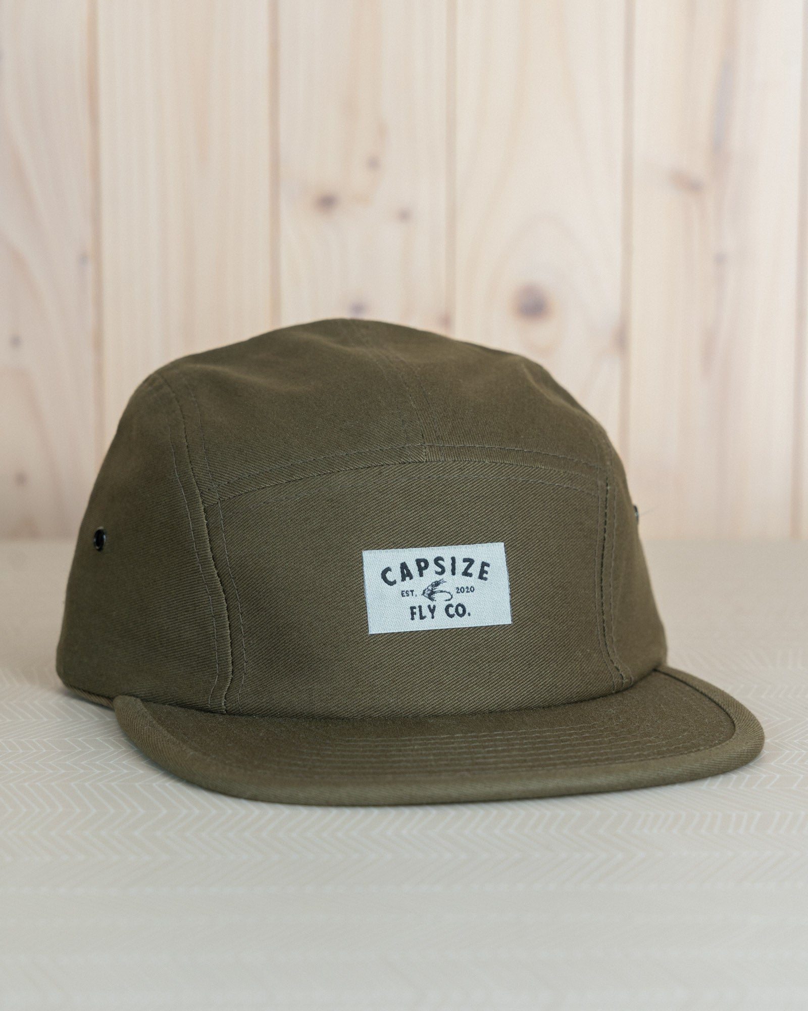 Fly Fishing Hat | Capsize Fly Co. Olive 5 Panel - Capsize Fly Fishing