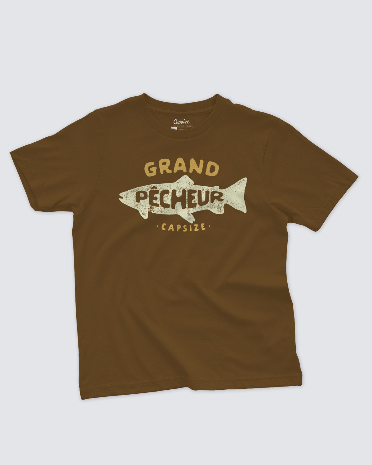 Kids Fishing T-Shirt | Grand Pêcheur Caramel