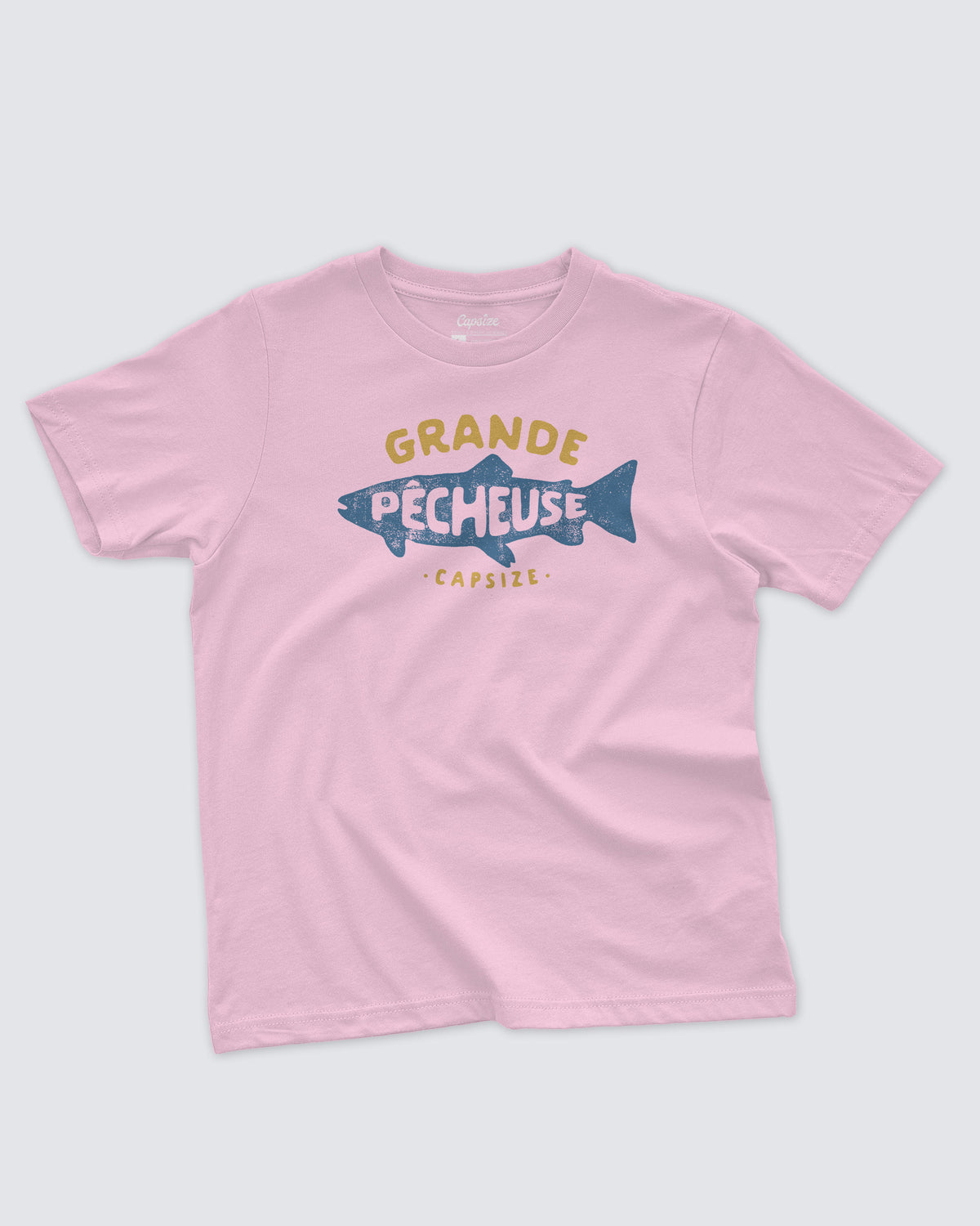 Kids Fishing T-Shirt | Grande Pêcheuse Pink