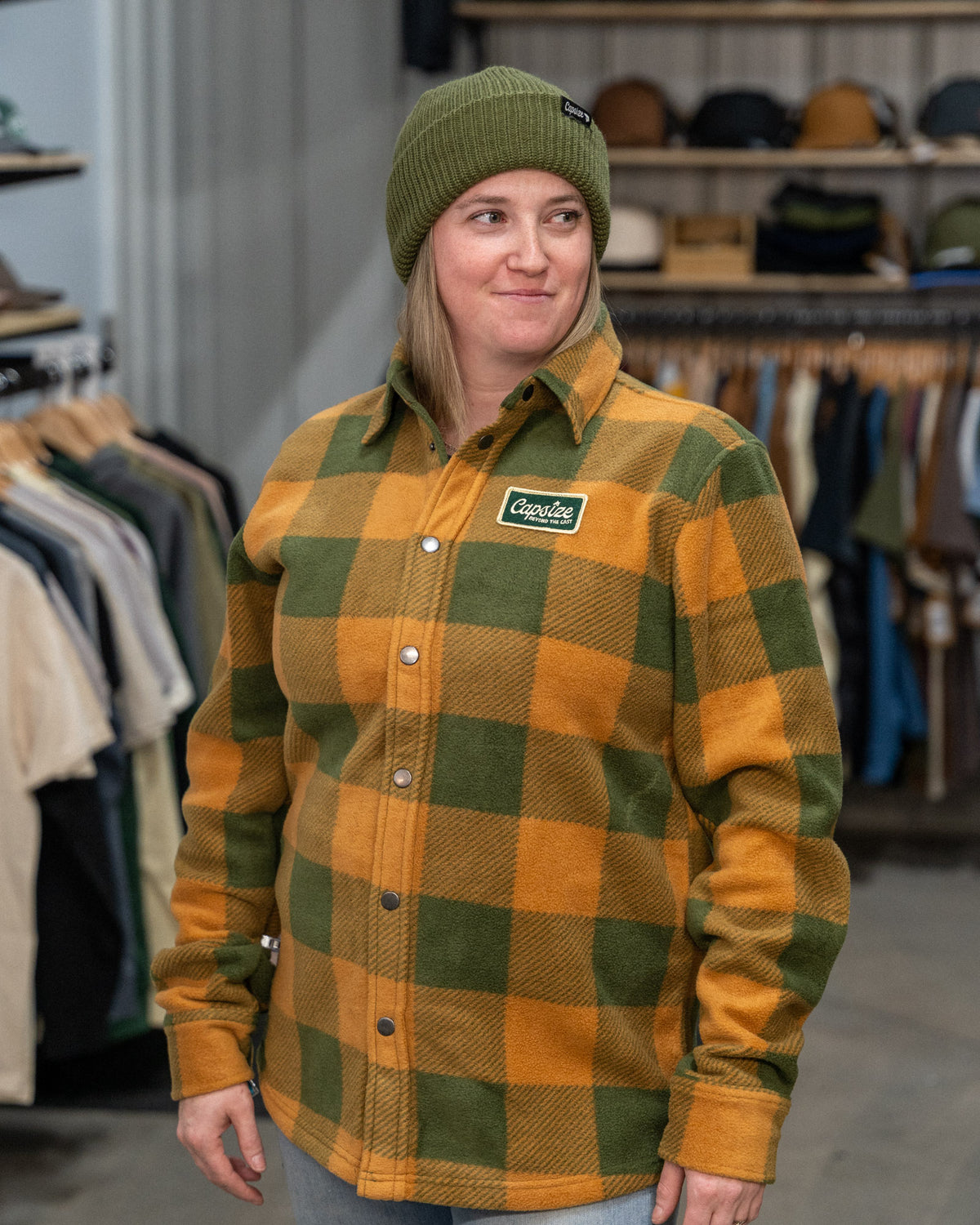 Laine Polaire de Pêche&lt;br&gt; Chemise Polaire Caramel Capsize