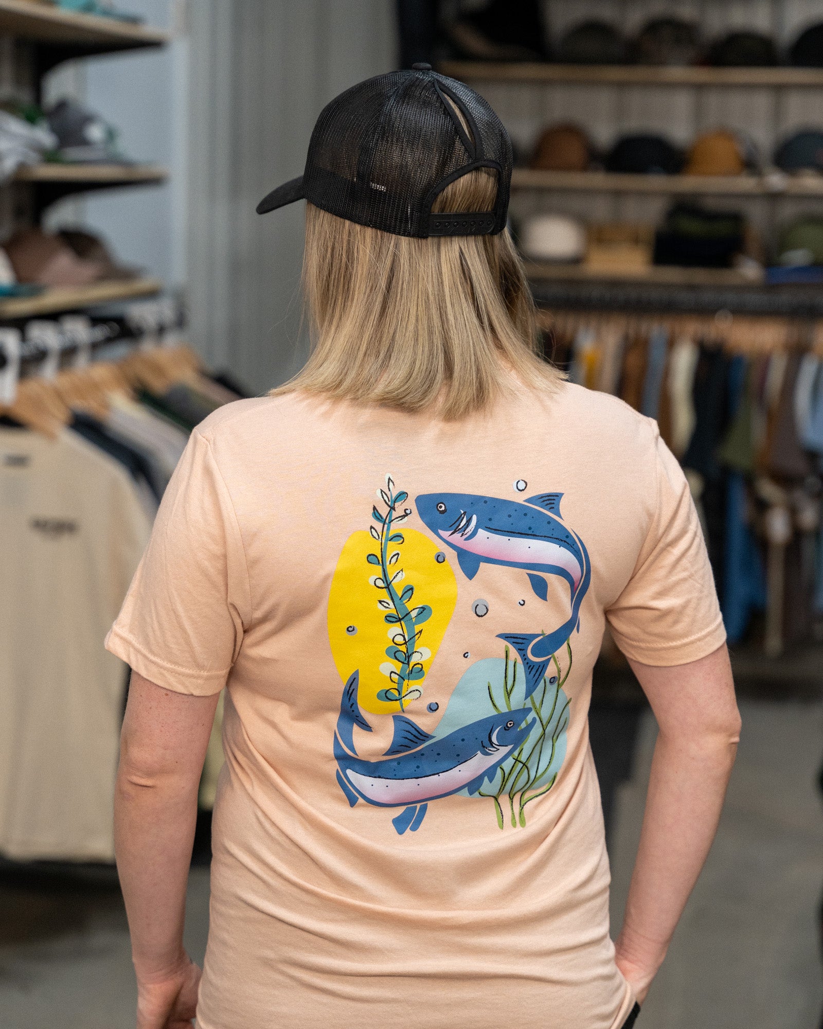 T-Shirt Pêche à la Mouche<br> Beyond The Cast Dusty Rose