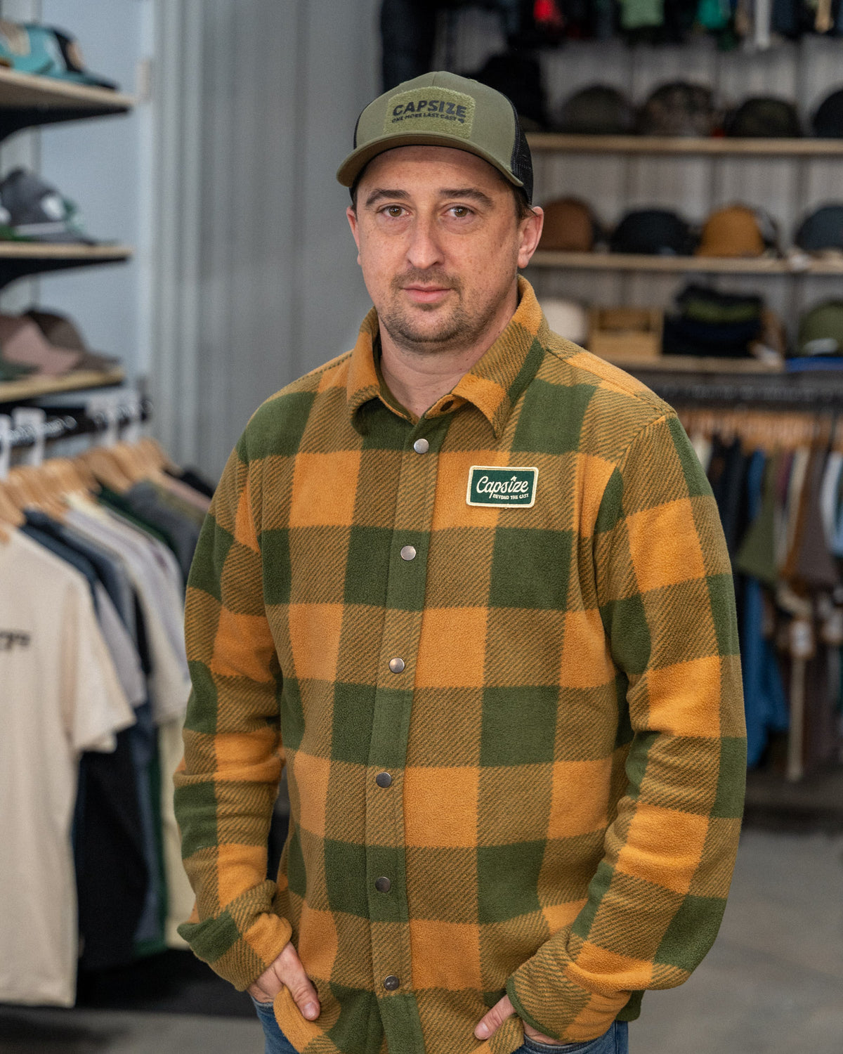 Laine Polaire de Pêche&lt;br&gt; Chemise Polaire Caramel Capsize