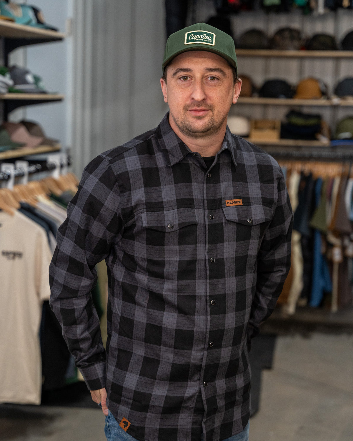 Chemises de Pêche En Flannel&lt;br&gt; Chemise à Motifs Carbone Capsize