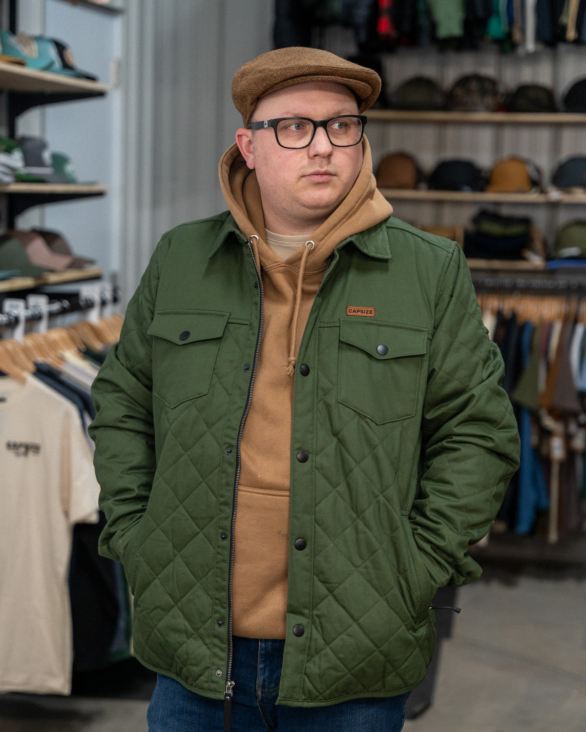 Manteau&lt;br&gt; Manteau Matelassé Capsize Olive