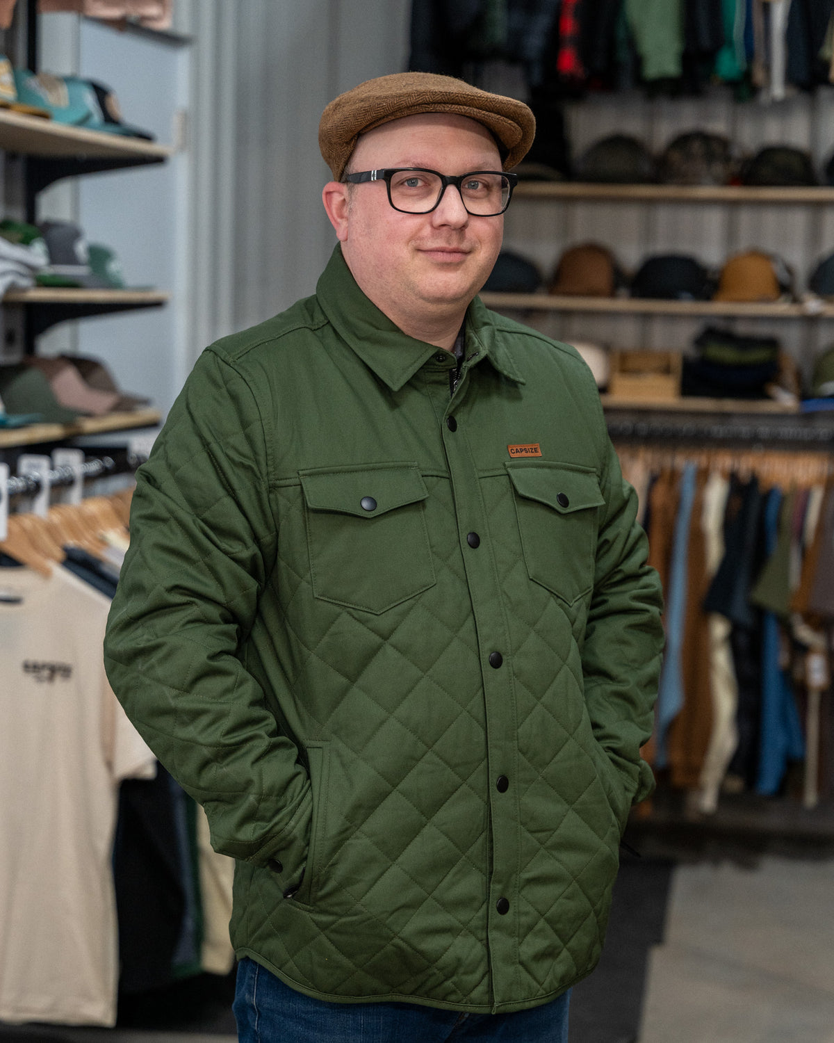 Manteau&lt;br&gt; Manteau Matelassé Capsize Olive