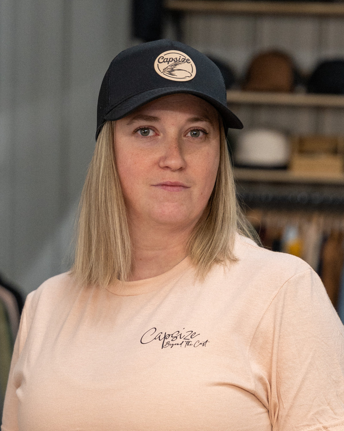 Casquette de Pêche Pour Femme&lt;br&gt; Mouche En Cuir Ponytail