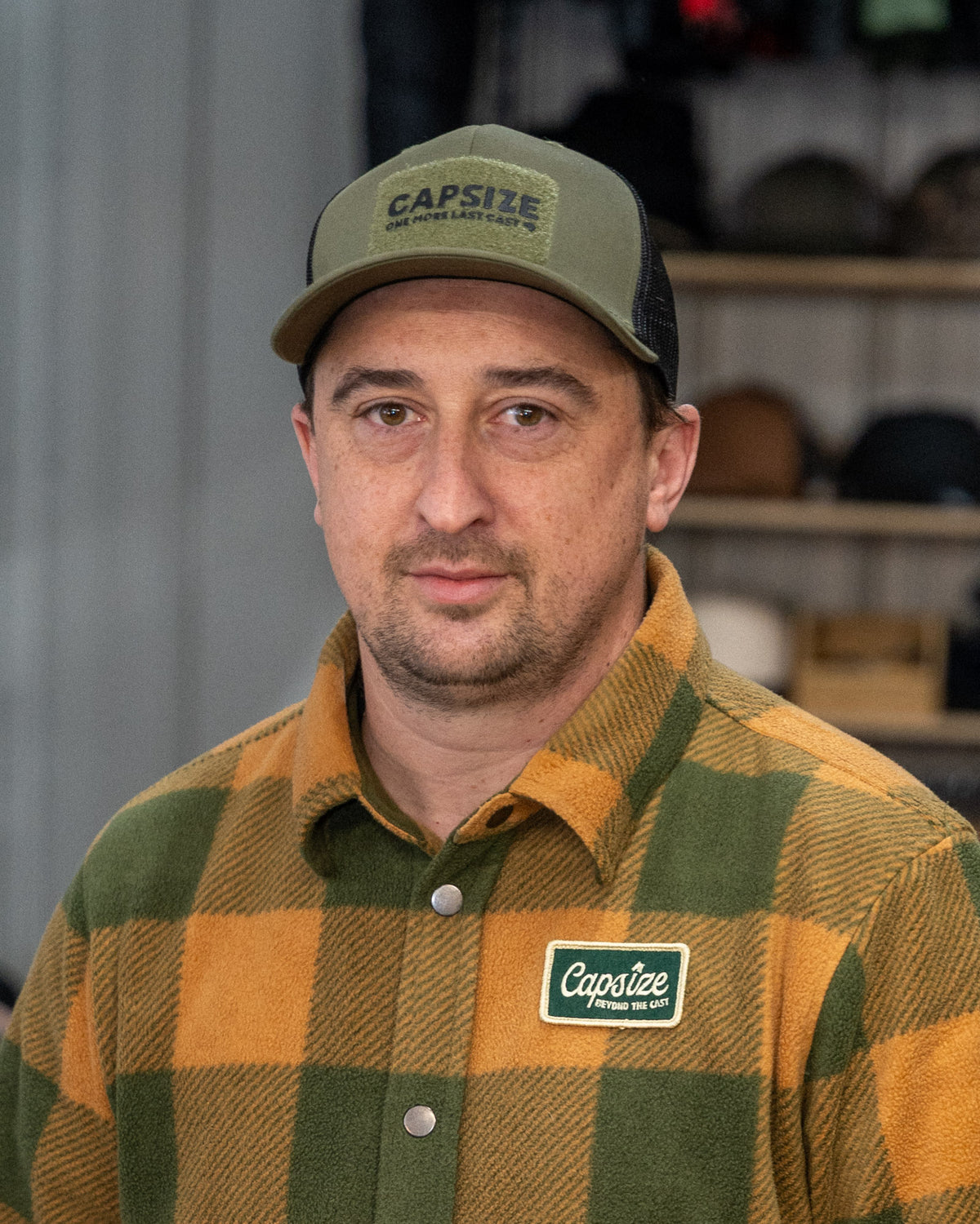 Casquette Pêche à la Mouche&lt;br&gt; Capsize Patch Velcro Olive