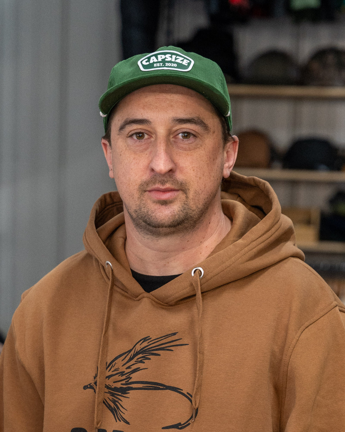 Casquette Pêche à la Mouche&lt;br&gt; Casquette Capsize en Corduroy Forêt