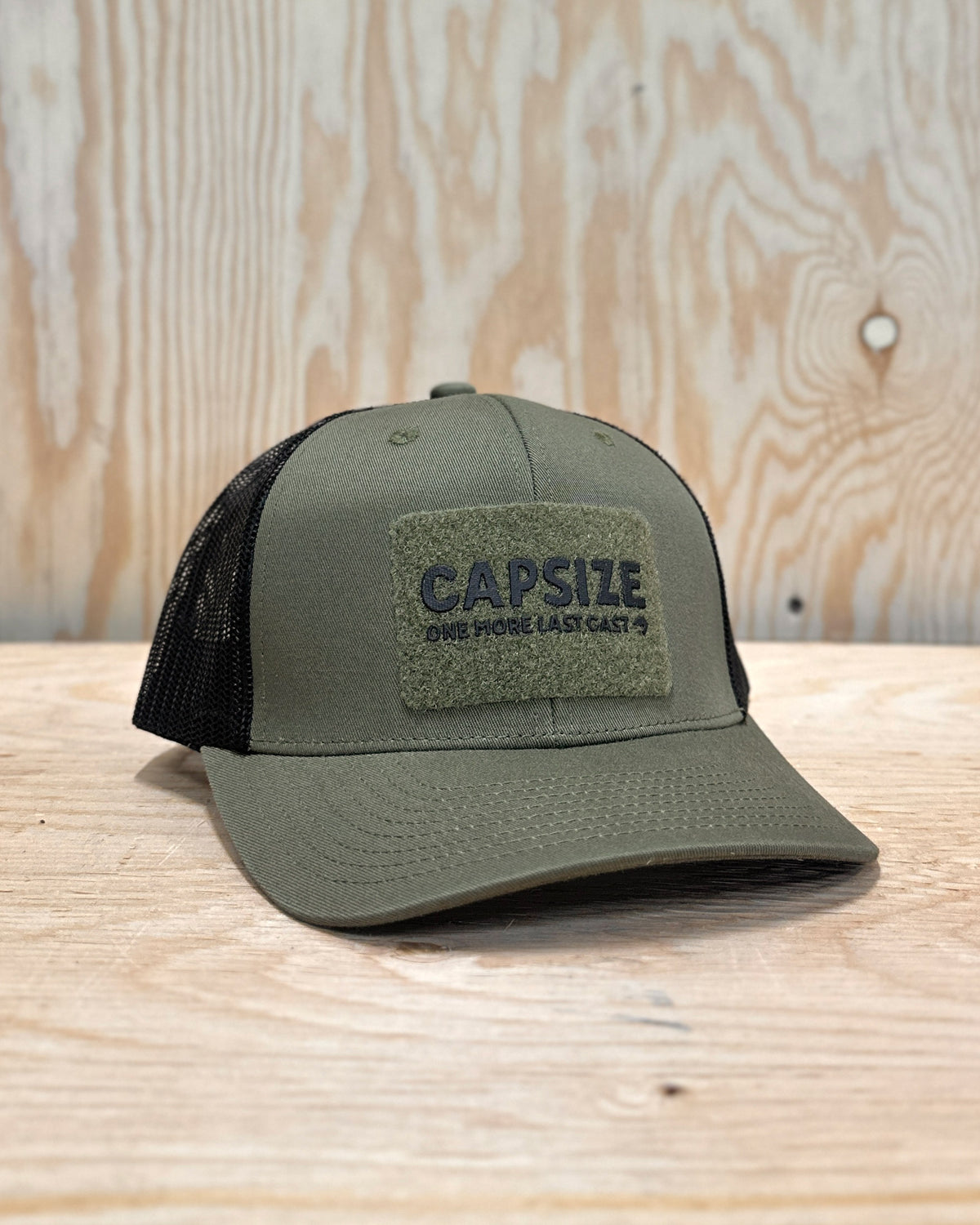 Casquette Pêche à la Mouche&lt;br&gt; Capsize Patch Velcro Olive