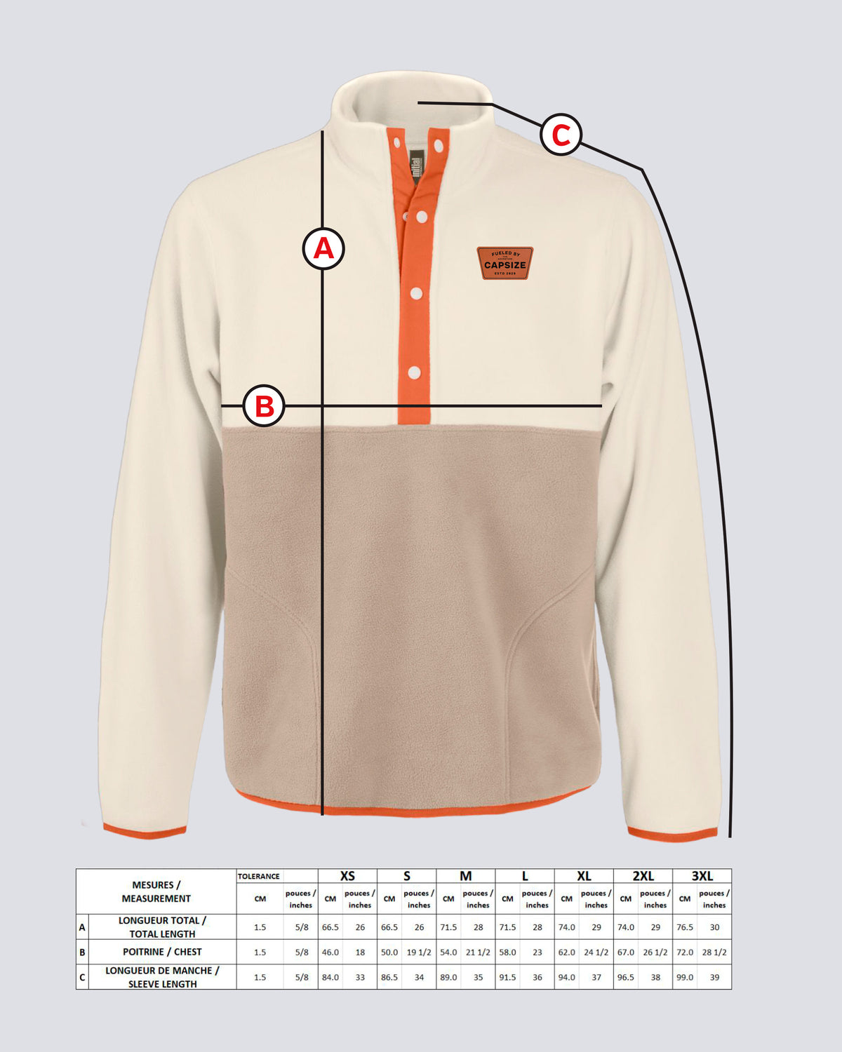 Fly Fishing Polar Fleece | Capsize 1/4 Button Polar Fleece - Capsize Fly Fishing