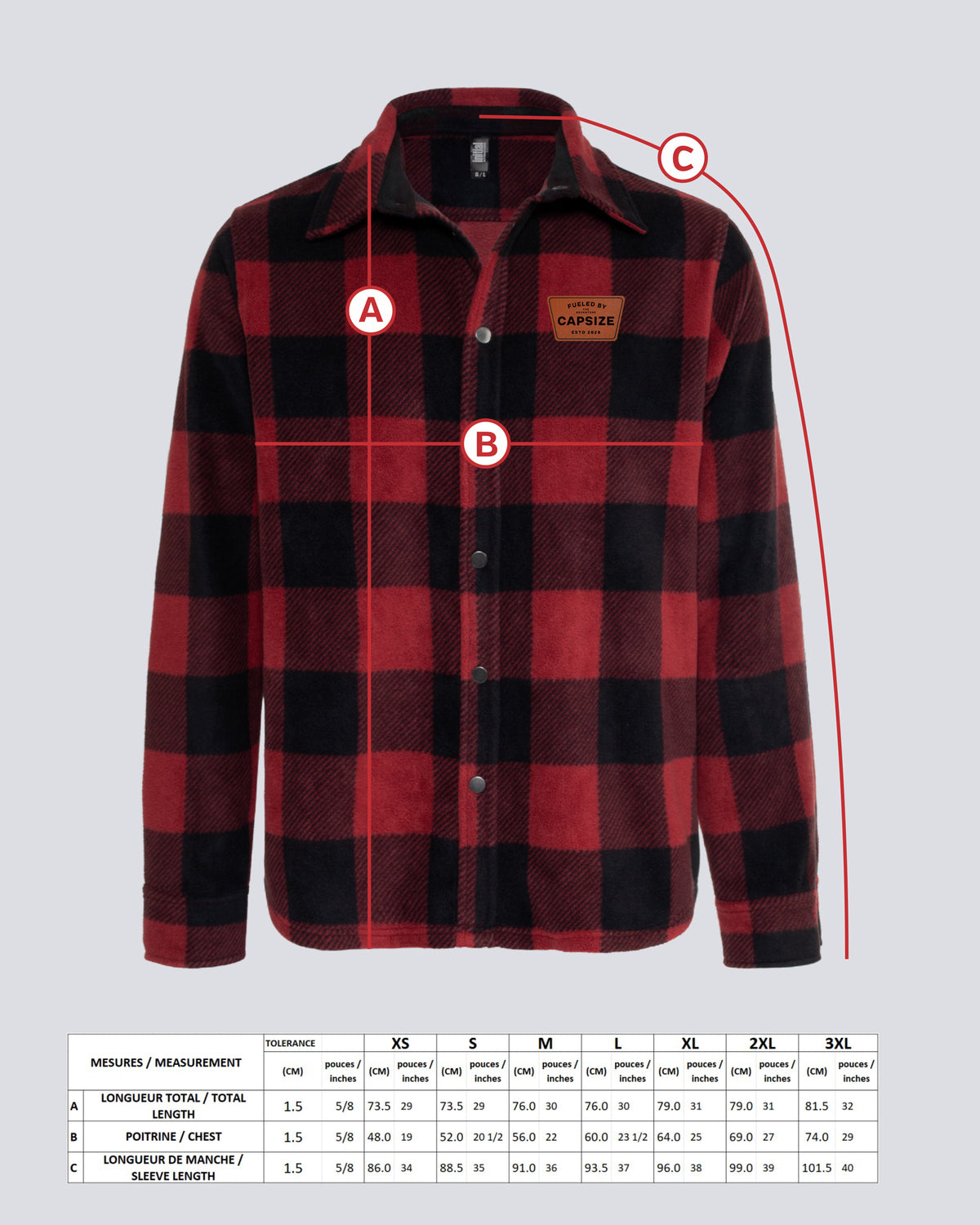 Laine Polaire de Pêche&lt;br&gt; Chemise Polaire Caramel Capsize