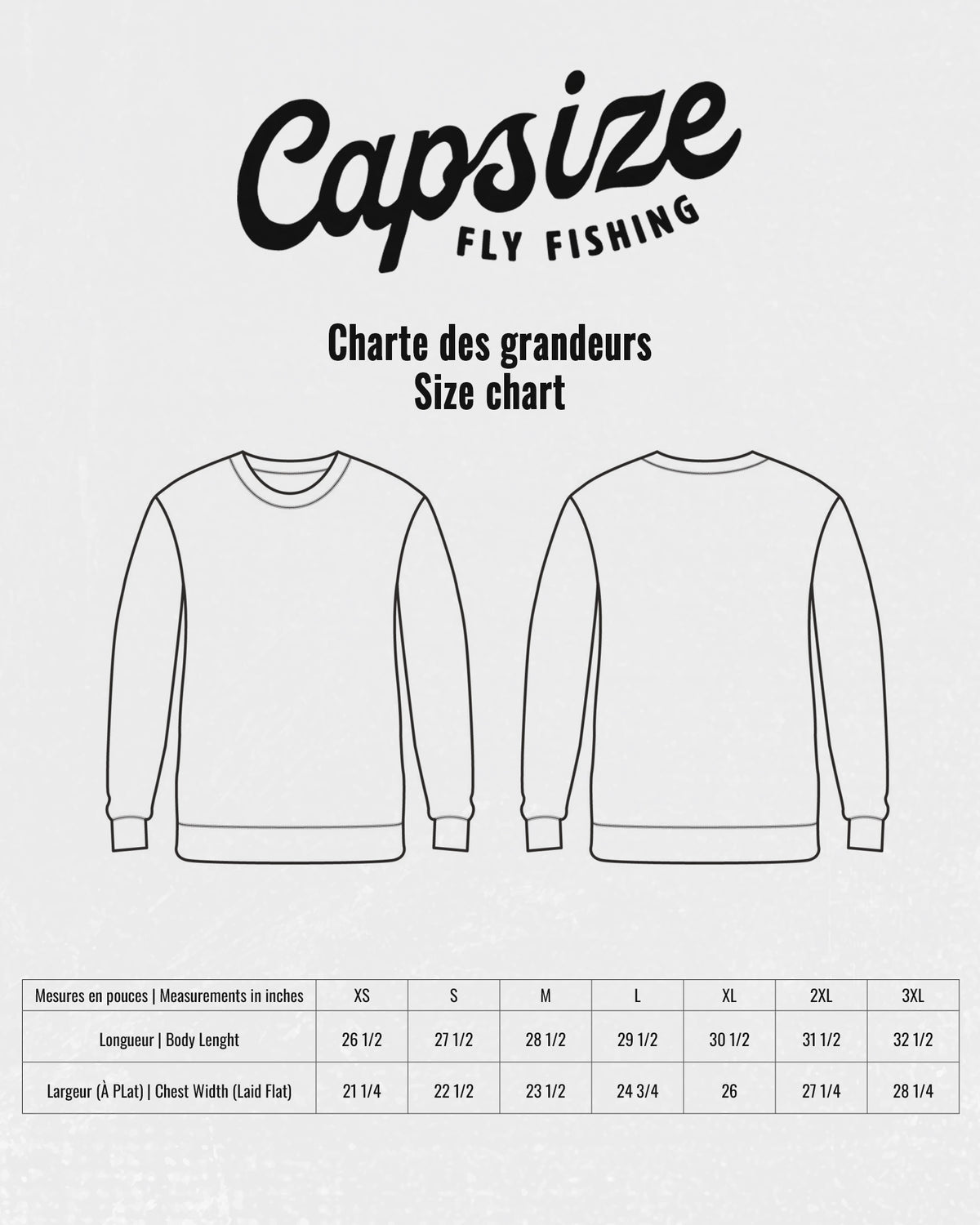 Crewneck Pêche à la Mouche<br> Run D'Automne Clay