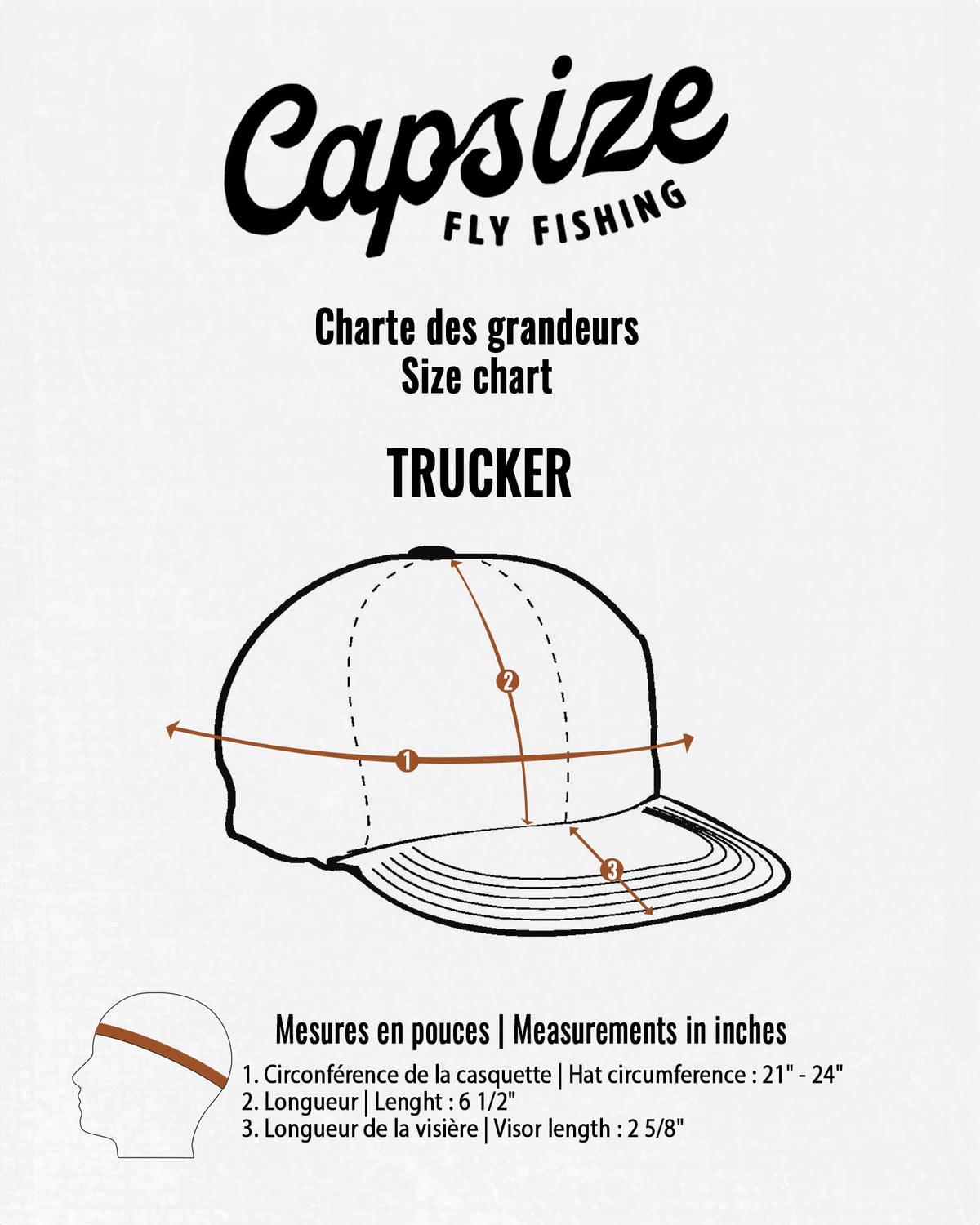Casquette Pêche à la Mouche&lt;br&gt; Trucker Brune Farmer