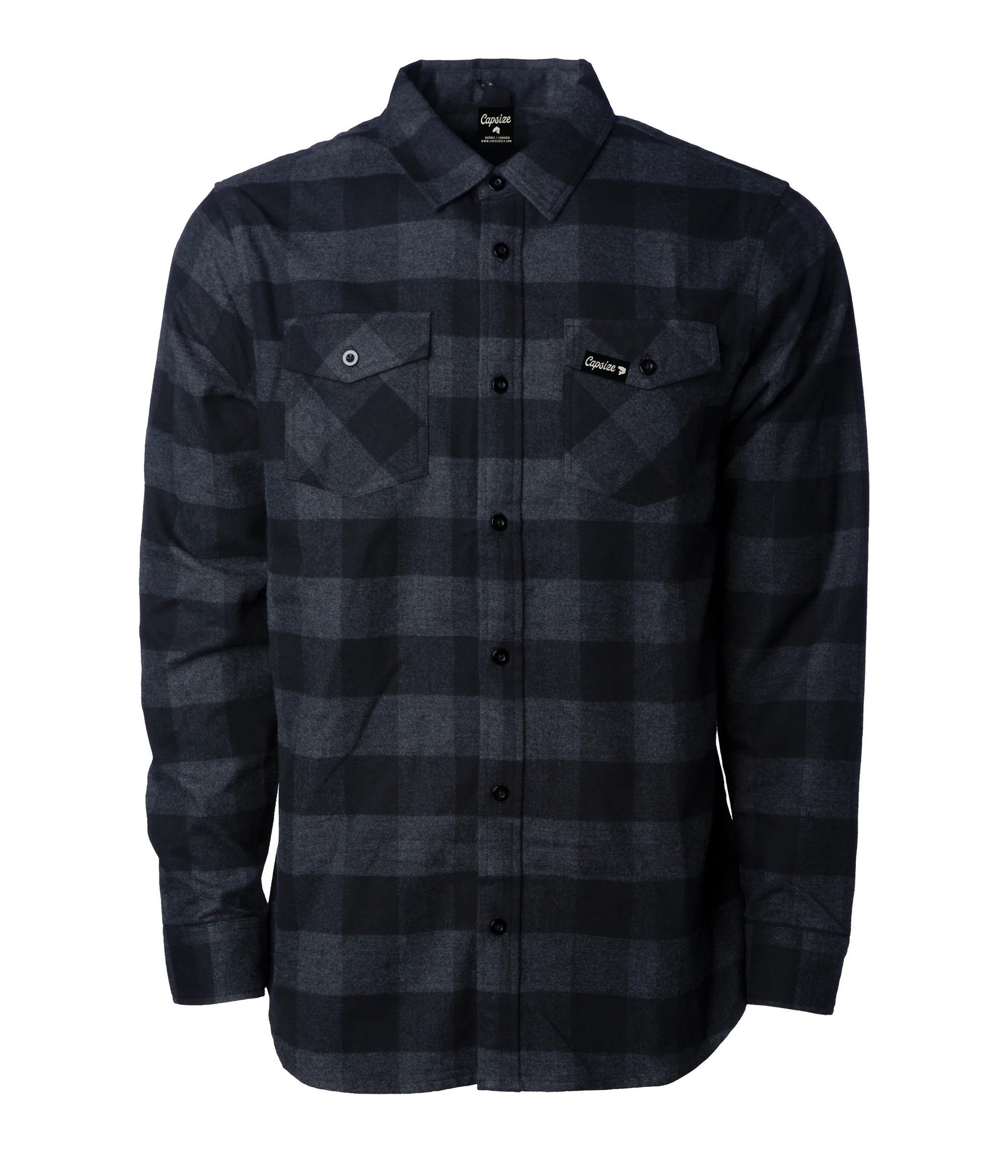 Fly Fishing Flannel Shirts | Cascapedia Premium Flannel Charcoal - Capsize Fly Fishing
