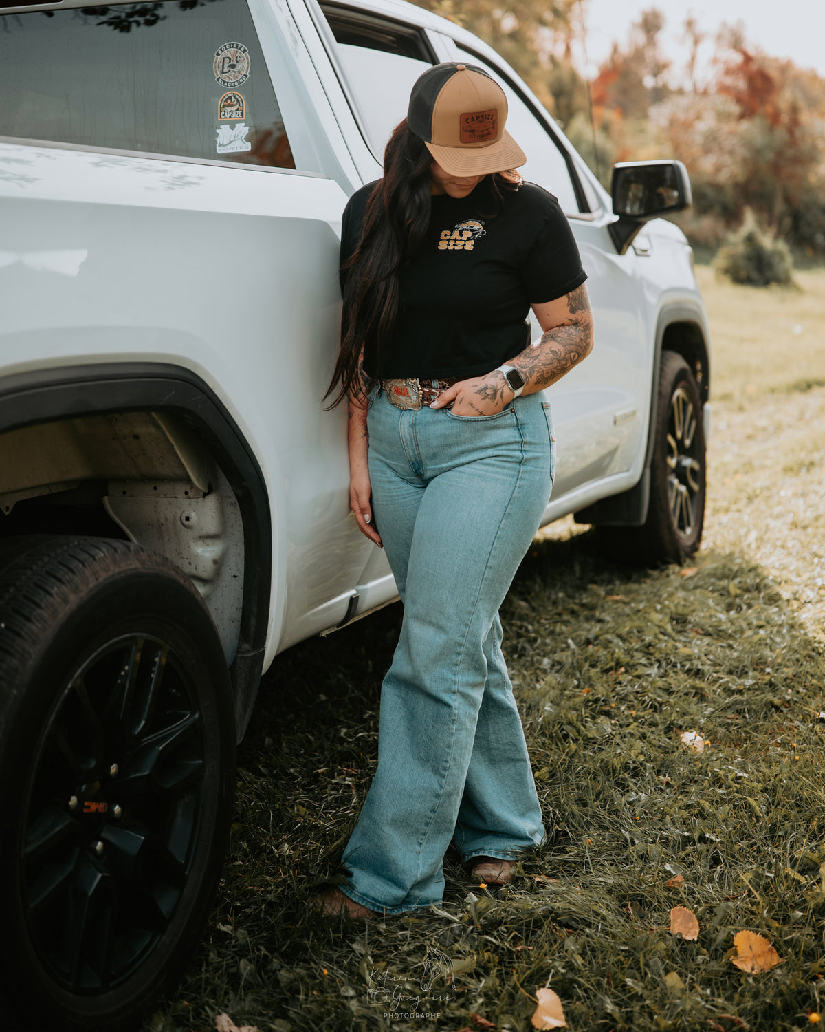 Women's T-Shirt | Indomptable Crop Tee Black