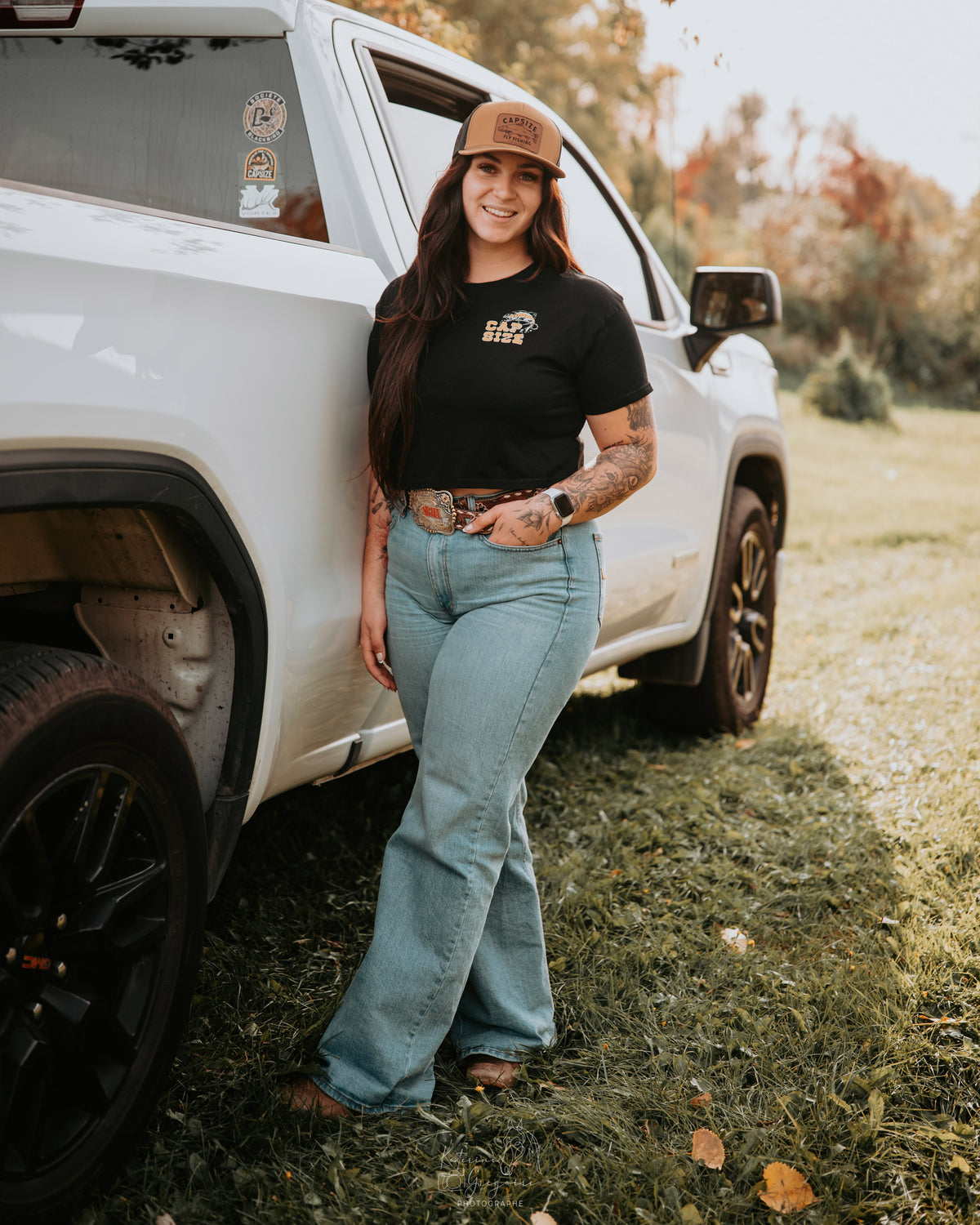 Women's T-Shirt | Indomptable Crop Tee Black