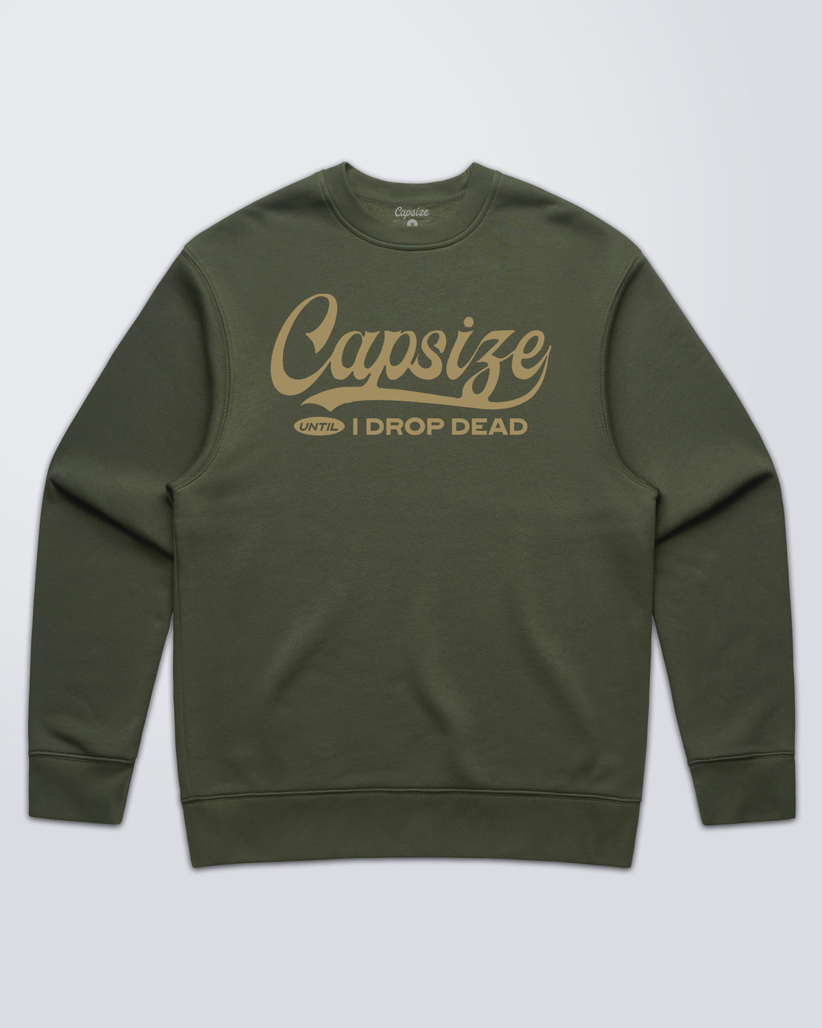 Crewneck Pêche à la Mouche<br> Drop Dead Olive