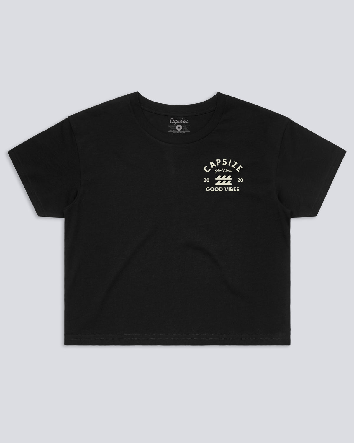 T-Shirt Femme<br> Le Crop Tee Girl Crew Noir