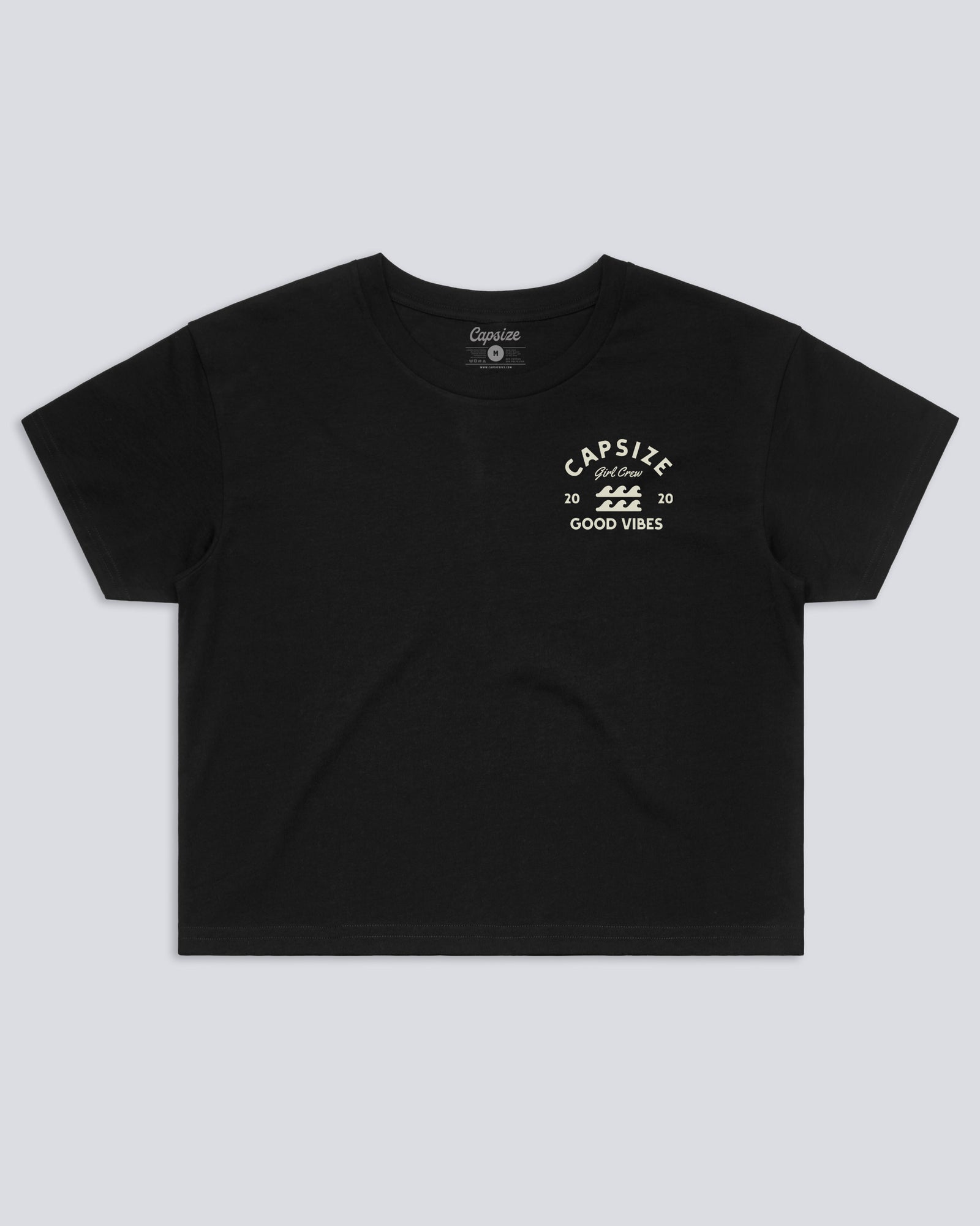 Women's T-Shirt | Girl Crew Crop Tee Black