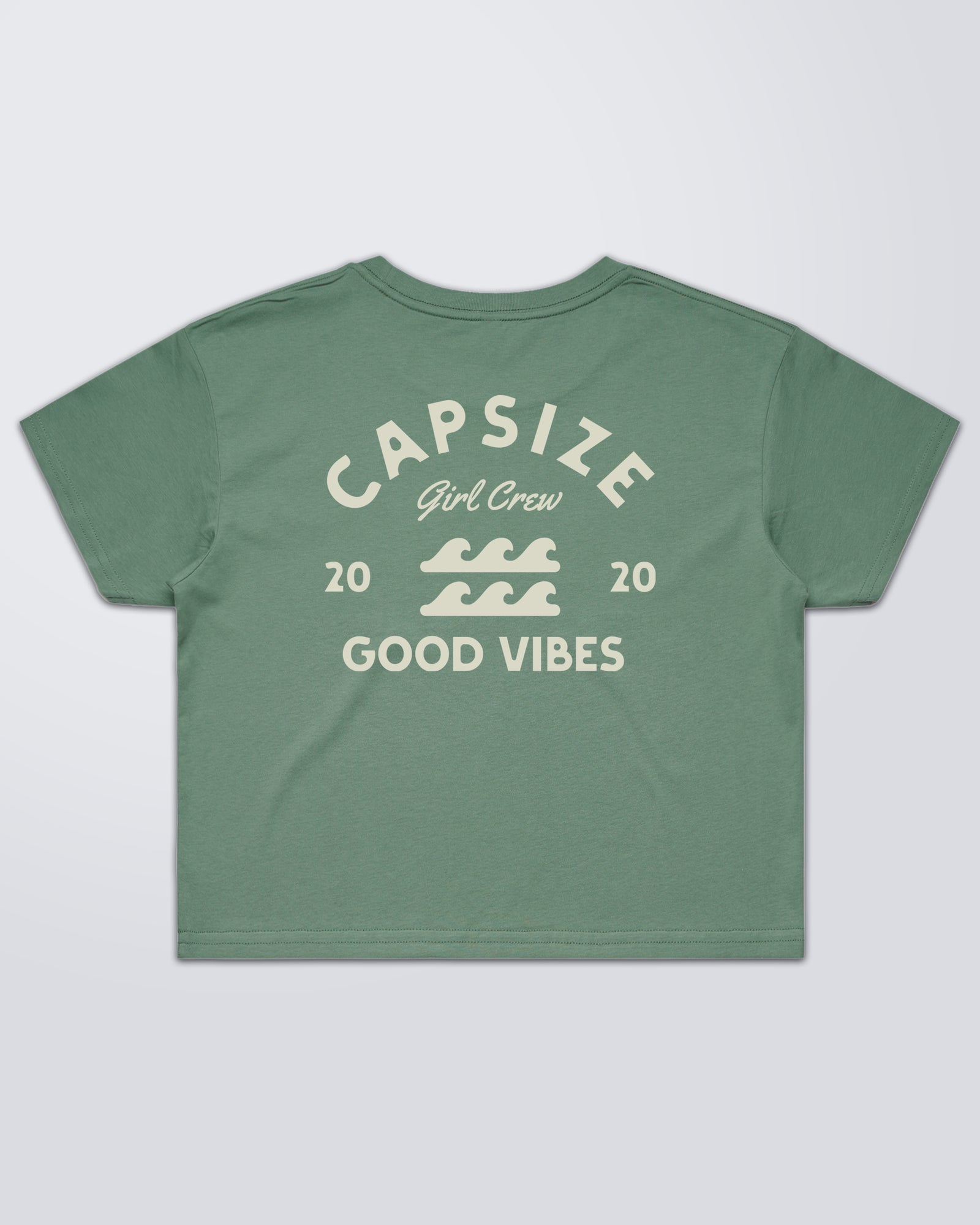 T-Shirt Femme<br> Le Crop Tee Girl Crew Sauge