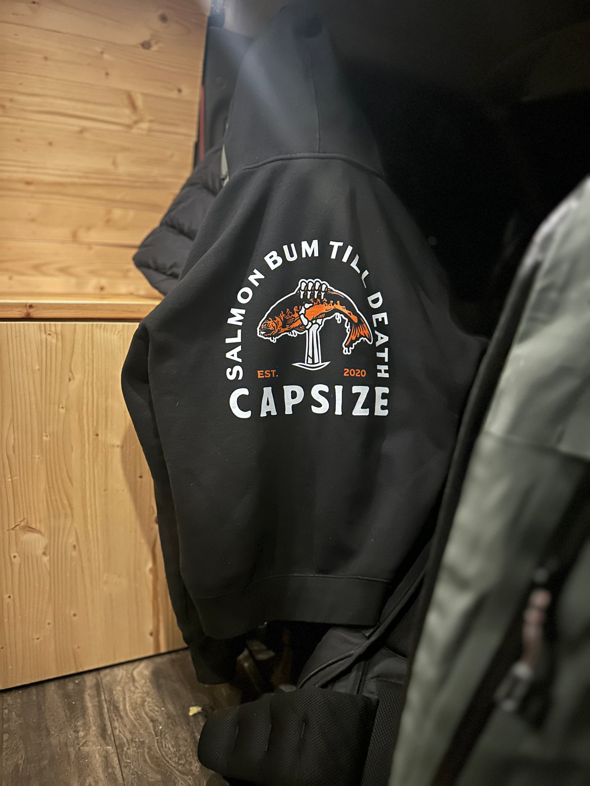 Hoodie Pêche à la Mouche Heavyweight&lt;br&gt; Salmon Bum Till Death