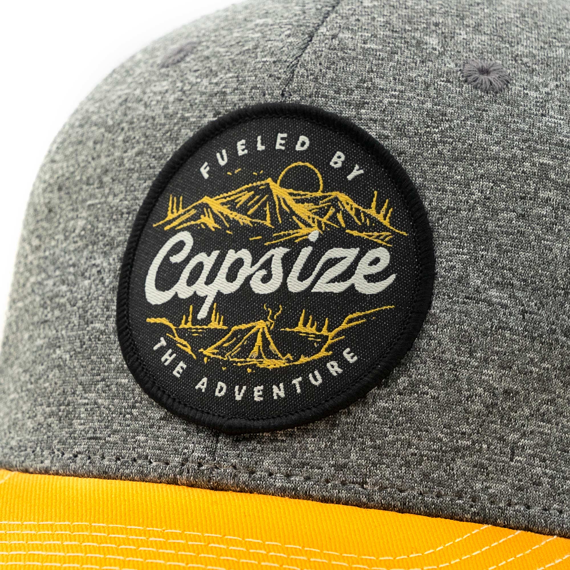 Kid Fishing Hat | Fueled By The Adventure Yellow Trucker - Capsize Fly Fishing