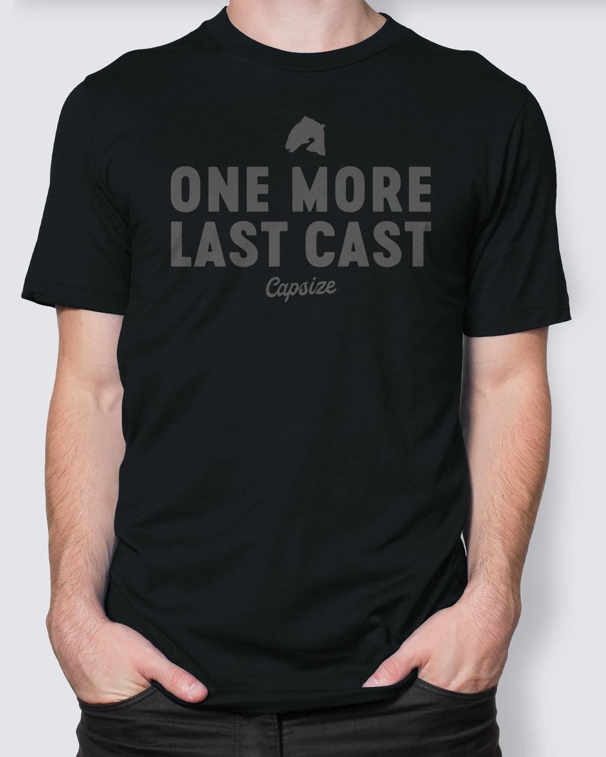 Fly Fishing T-Shirt | One More Last Cast Black